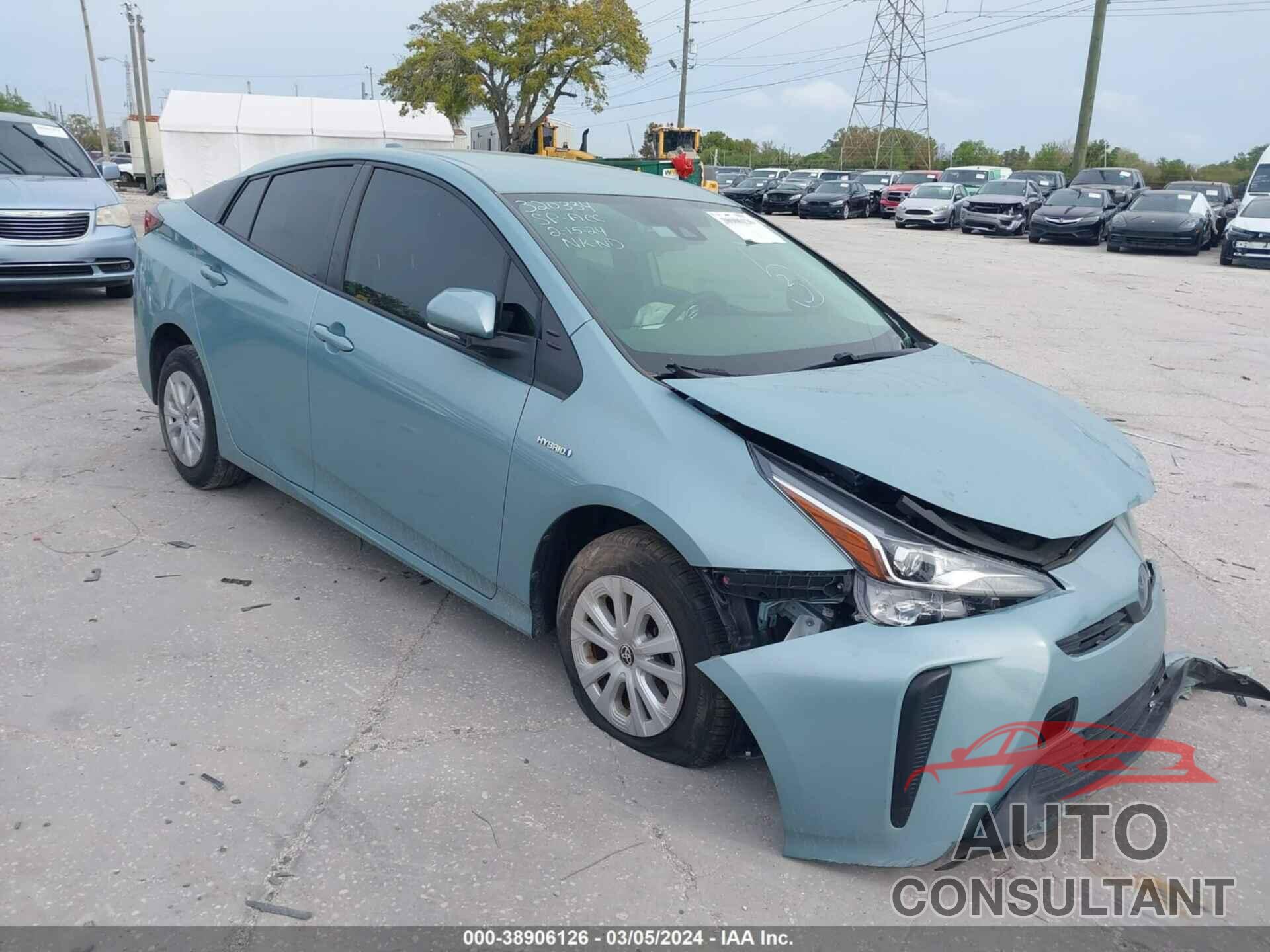 TOYOTA PRIUS 2020 - JTDKARFU6L3107867