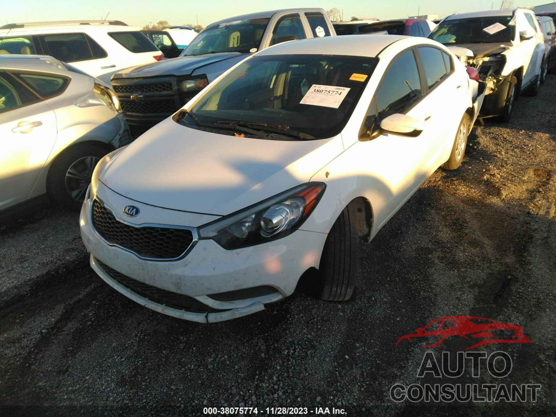 KIA FORTE 2016 - KNAFK4A61G5607047