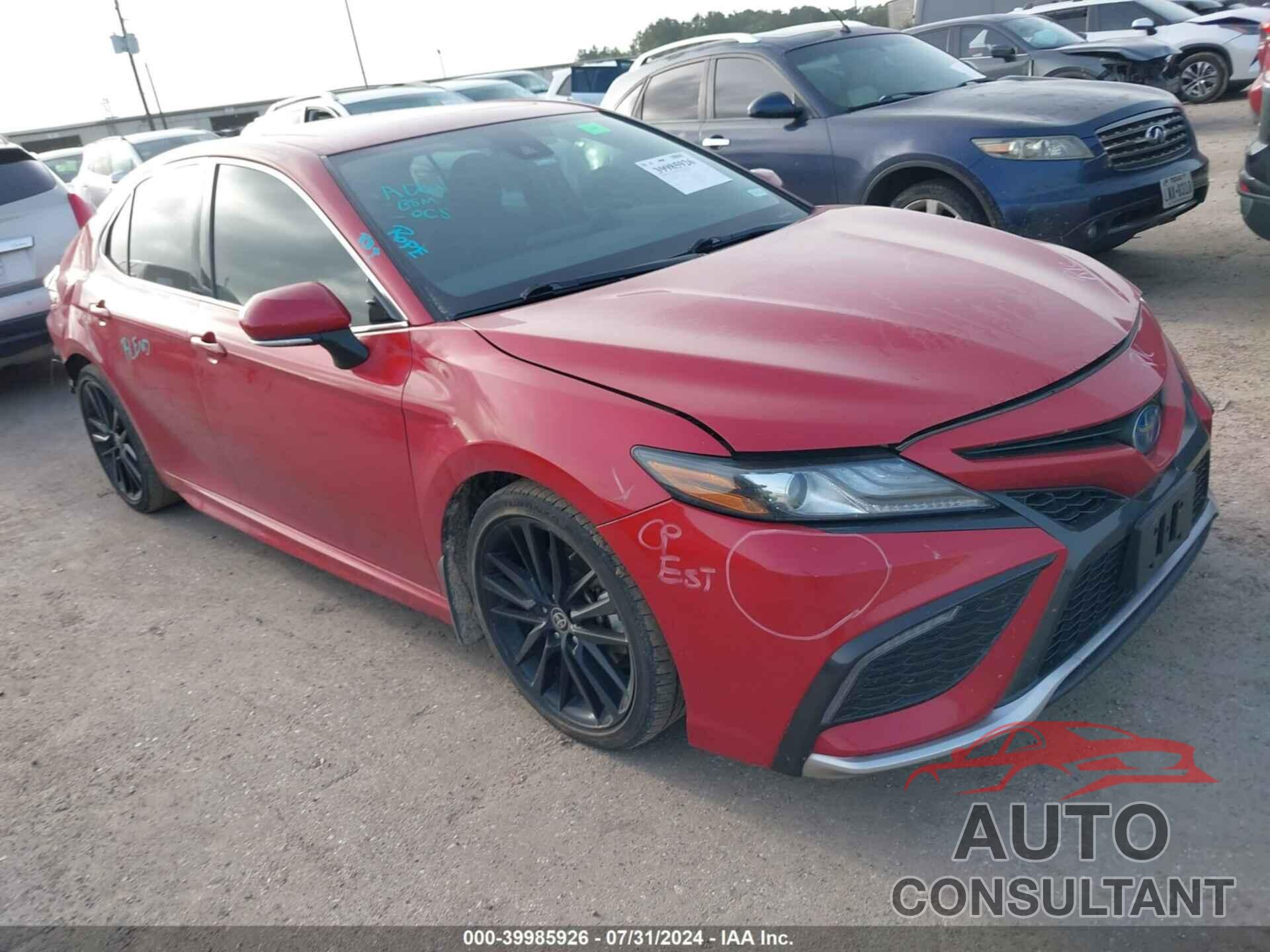 TOYOTA CAMRY 2022 - 4T1K31AK0NU033520