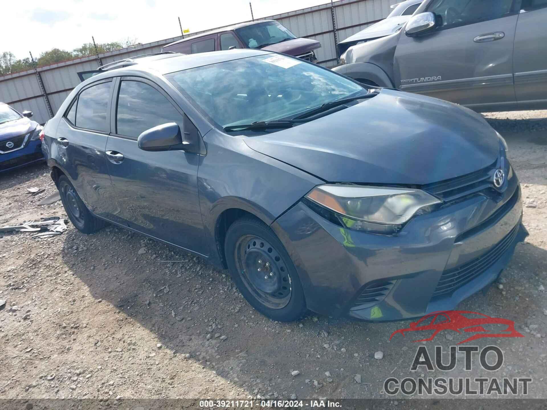 TOYOTA COROLLA 2016 - 5YFBURHE2GP501053