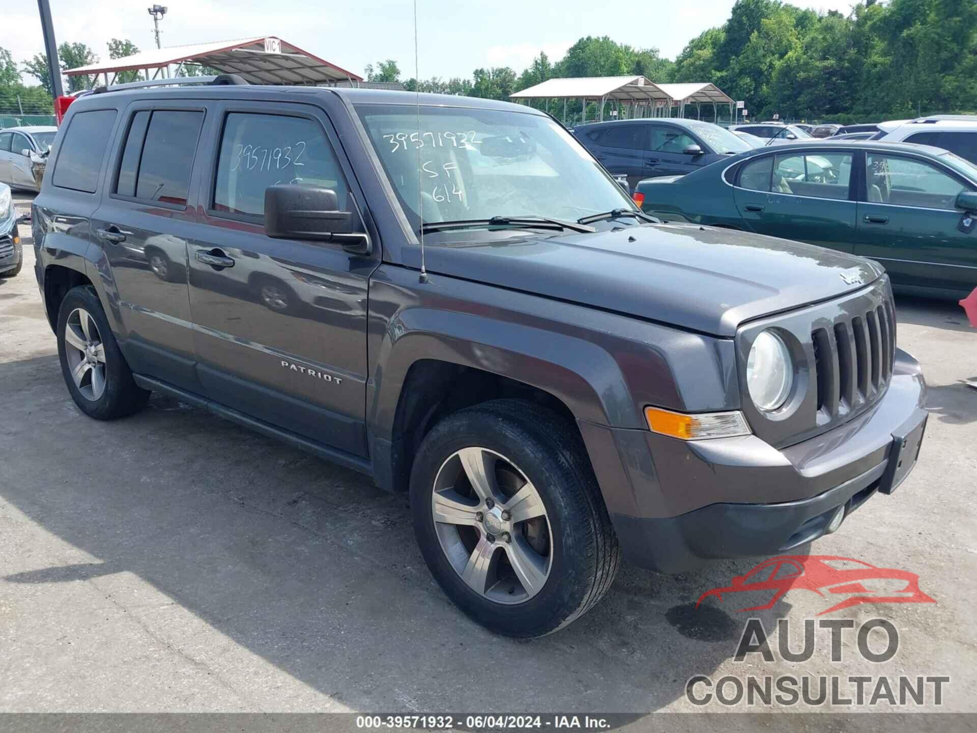 JEEP PATRIOT 2017 - 1C4NJRFB0HD135399