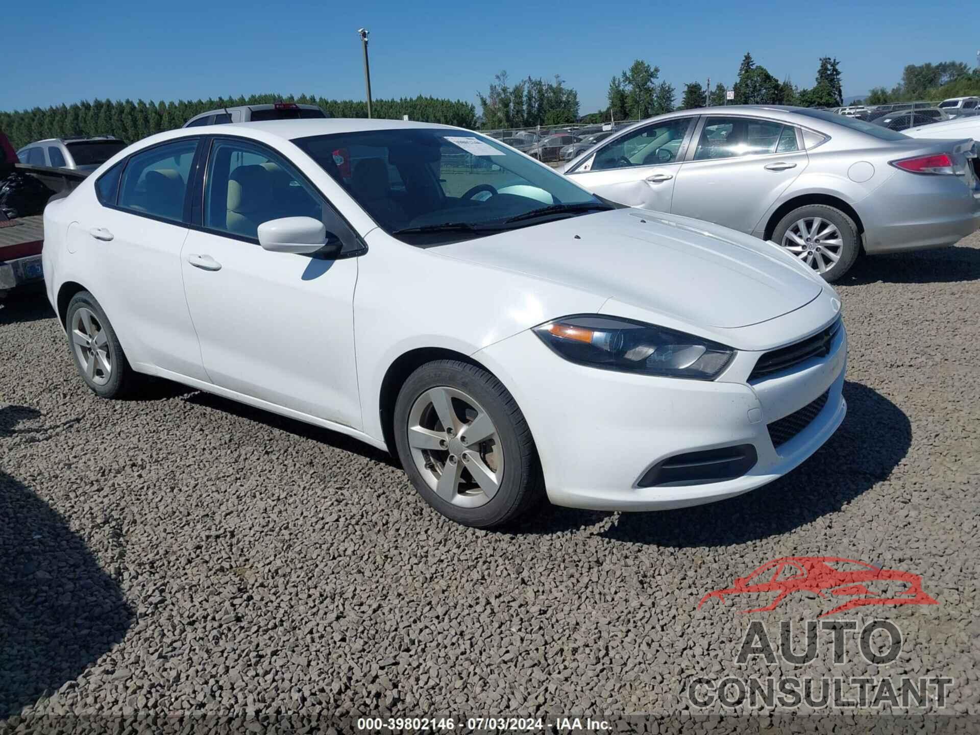 DODGE DART 2015 - 1C3CDFBB0FD227505