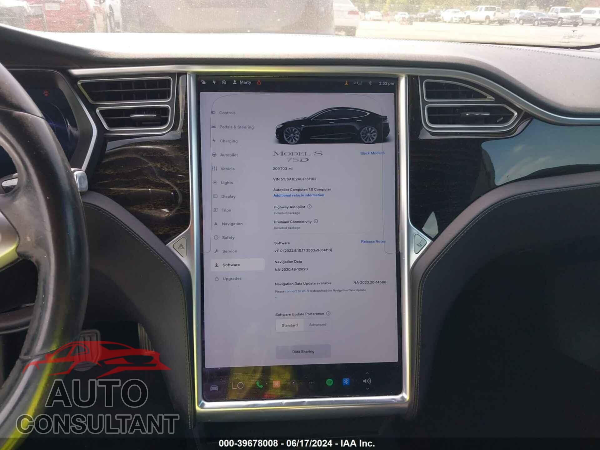 TESLA MODEL S 2016 - 5YJSA1E24GF161162