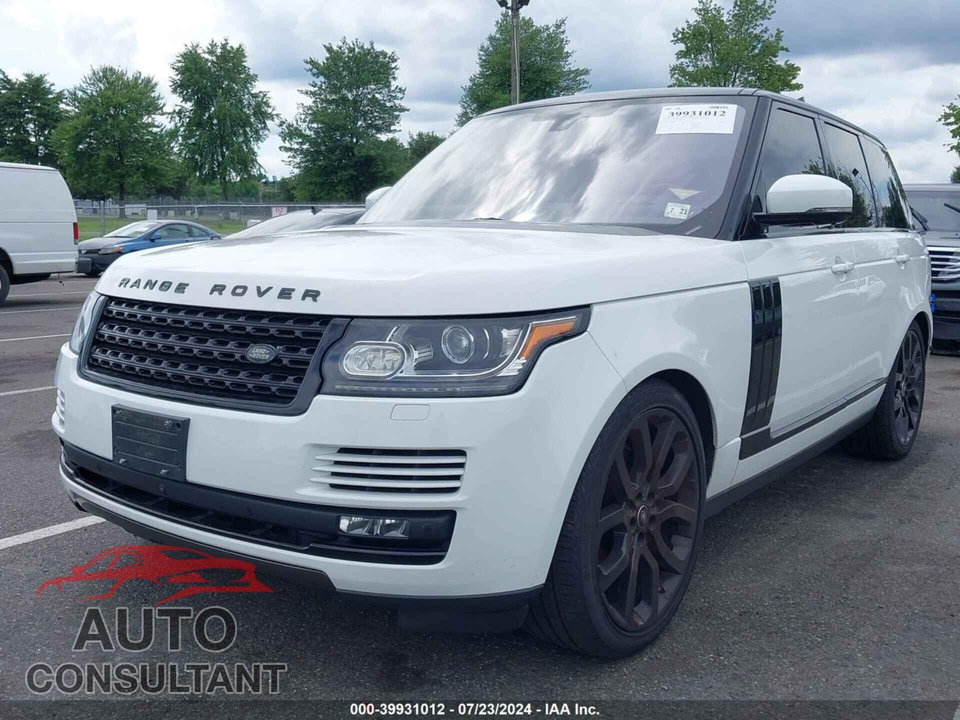LAND ROVER RANGE ROVER 2016 - SALGS2EFXGA292786