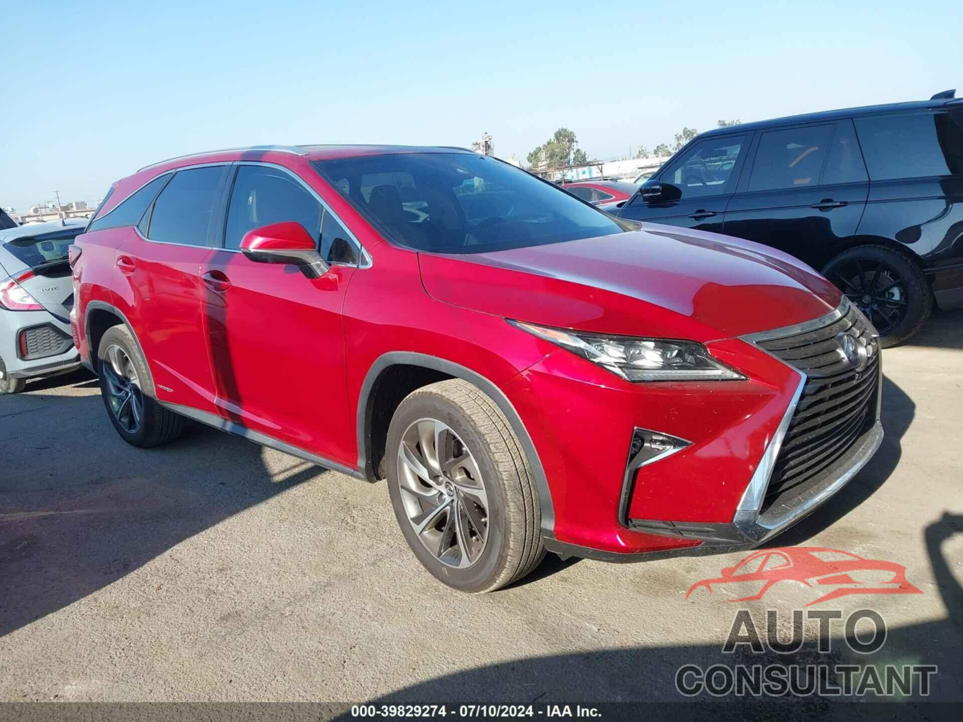 LEXUS RX 450HL 2018 - JTJDGKCA5J2003170