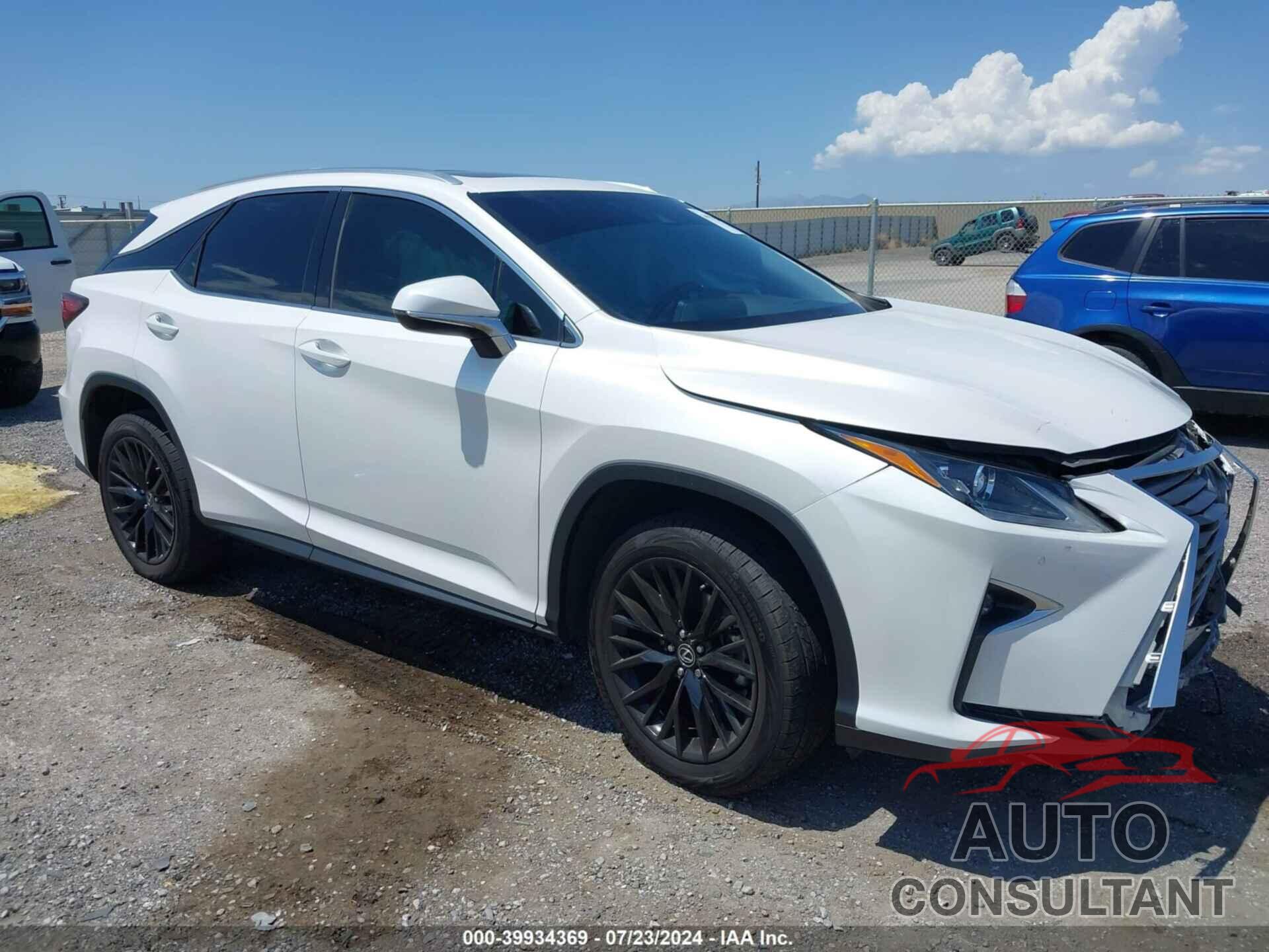 LEXUS RX 350 2019 - 2T2BZMCA5KC183877