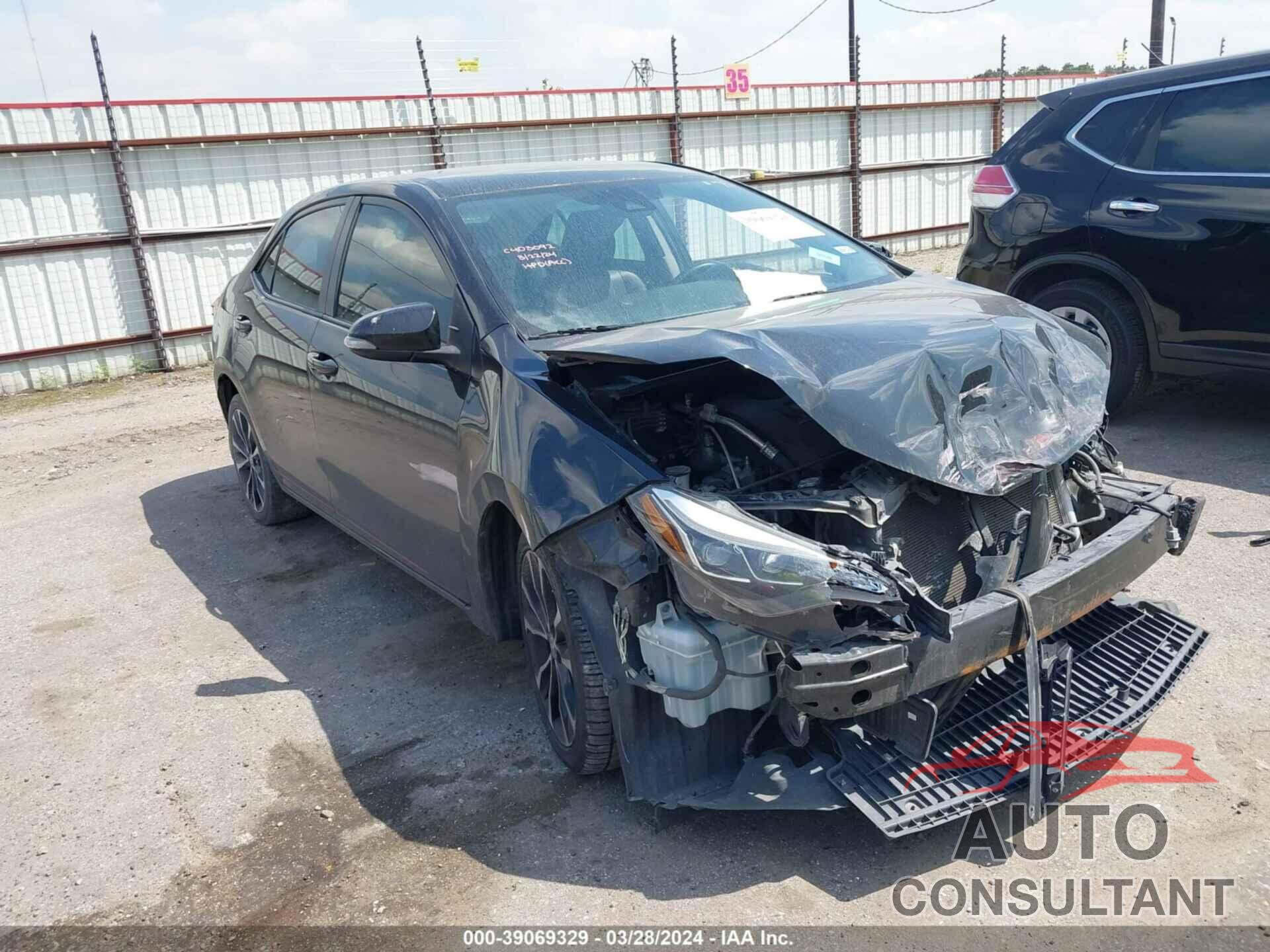 TOYOTA COROLLA 2019 - 2T1BURHE7KC151279