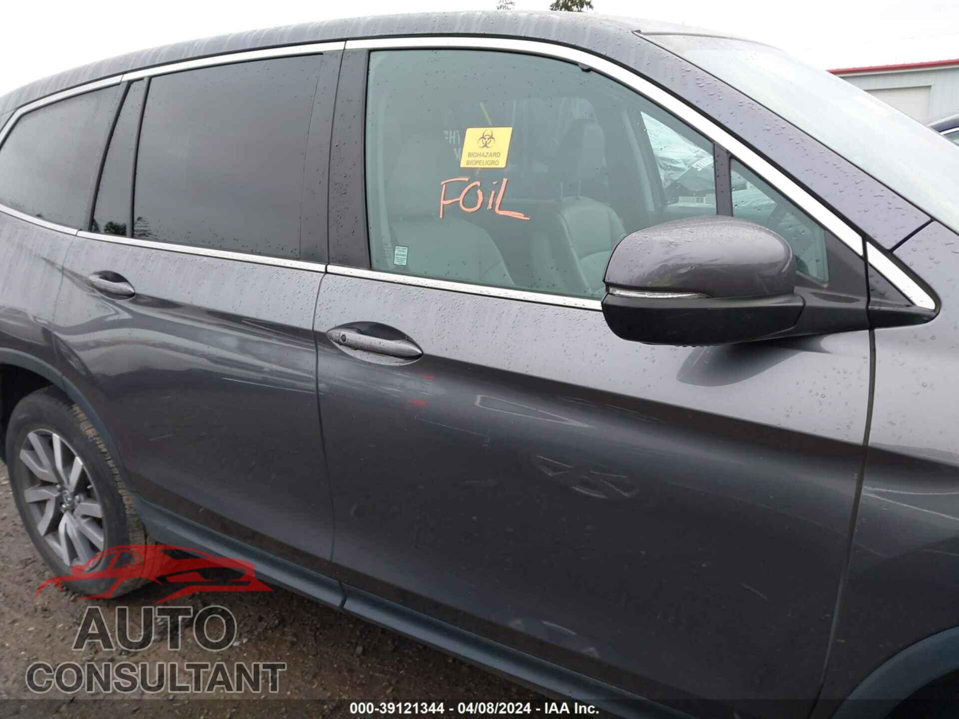 HONDA PILOT 2020 - 5FNYF6H59LB033640