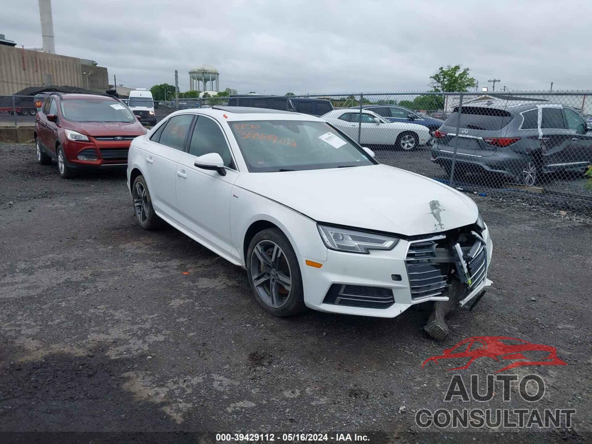 AUDI A4 2017 - WAUENAF4OHN070620