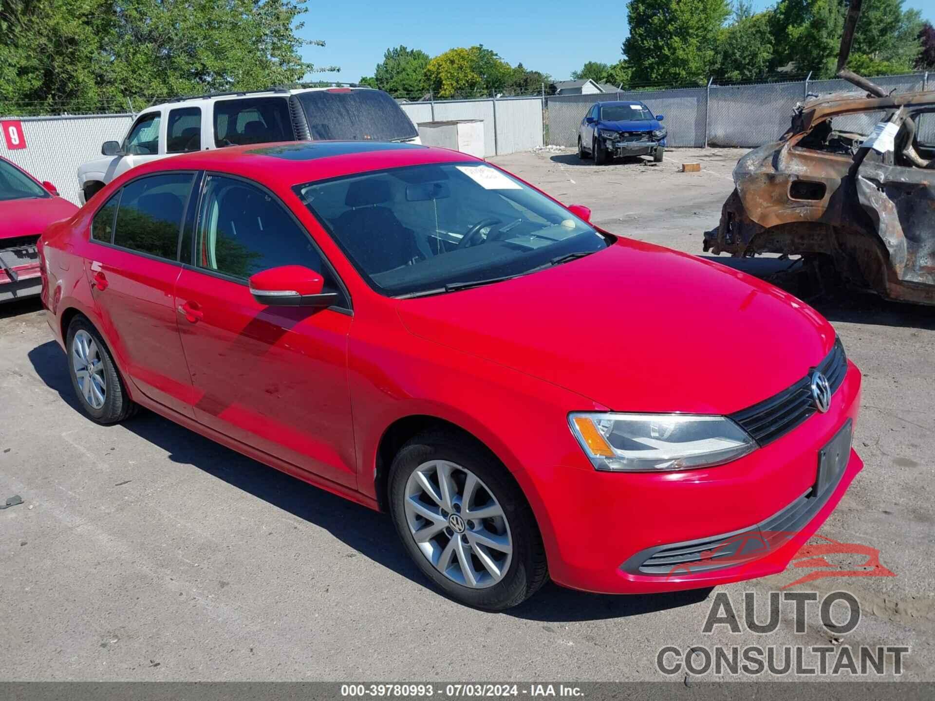 VOLKSWAGEN JETTA 2012 - 3VWDP7AJ1CM427778