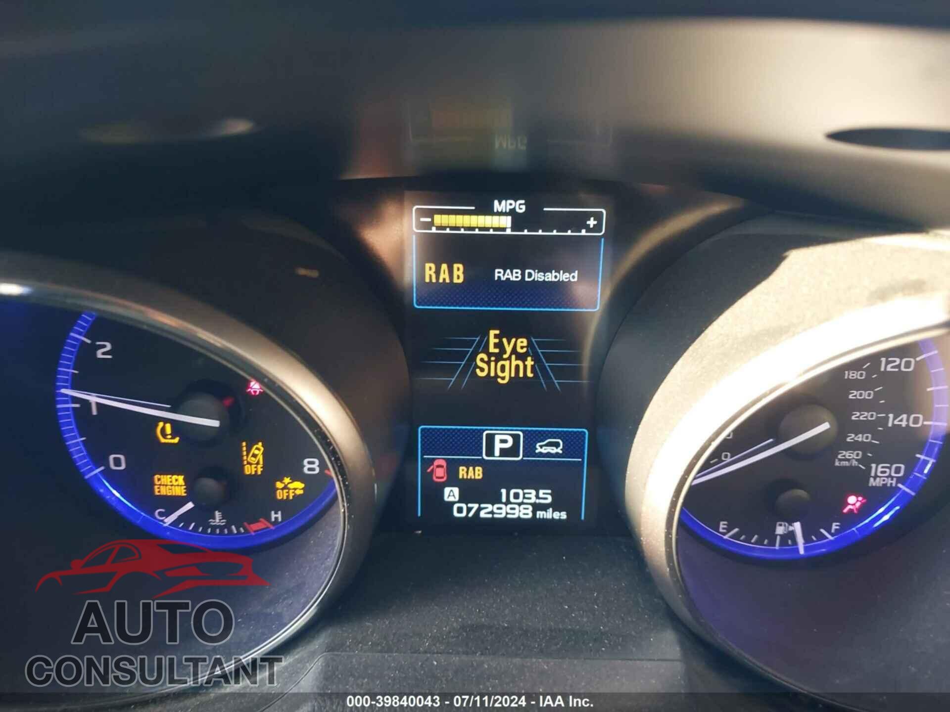 SUBARU OUTBACK 2017 - 4S4BSENCXH3298842