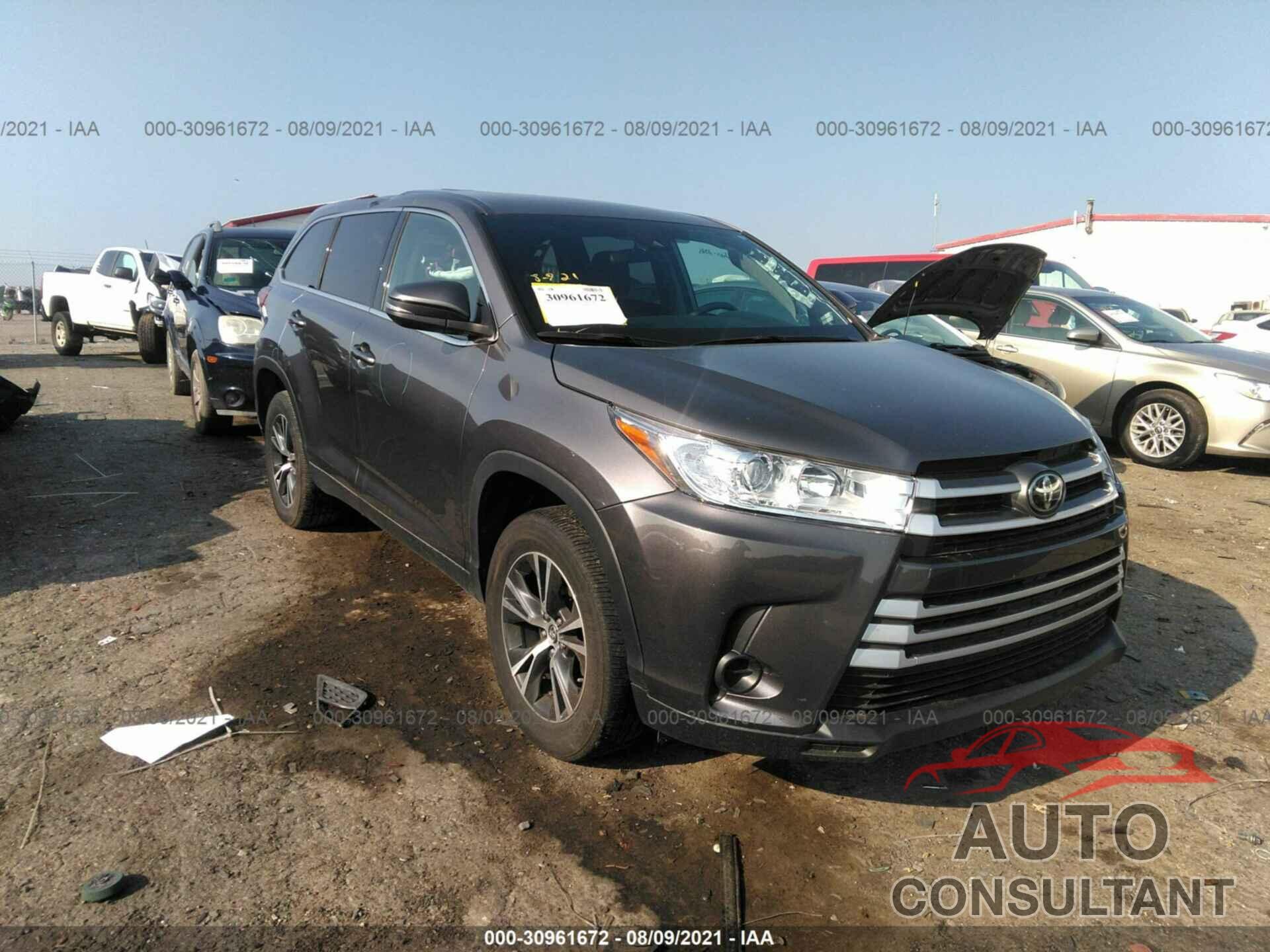 TOYOTA HIGHLANDER 2019 - 5TDZARFH6KS055400
