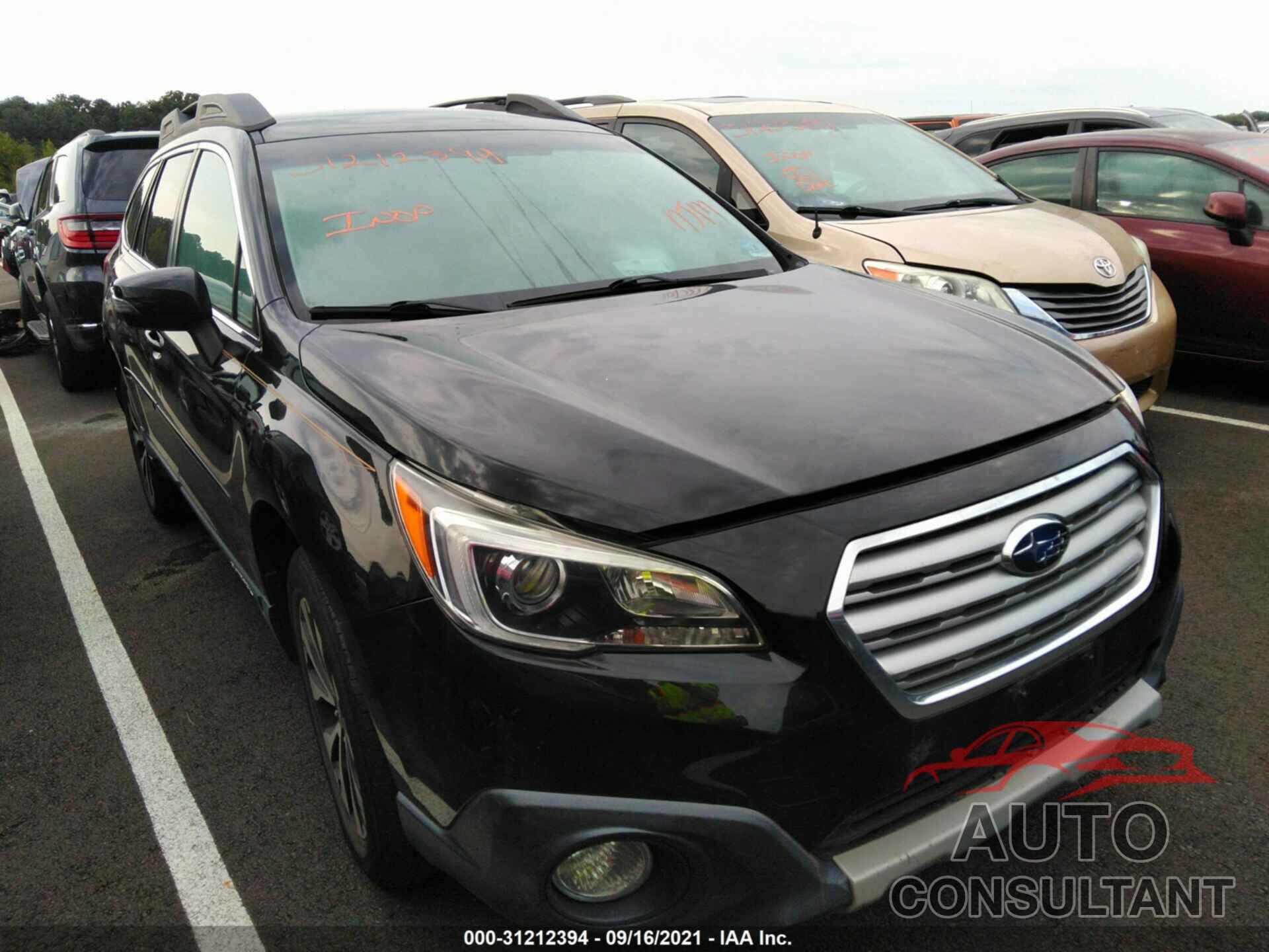 SUBARU OUTBACK 2016 - 4S4BSEJC7G3227442