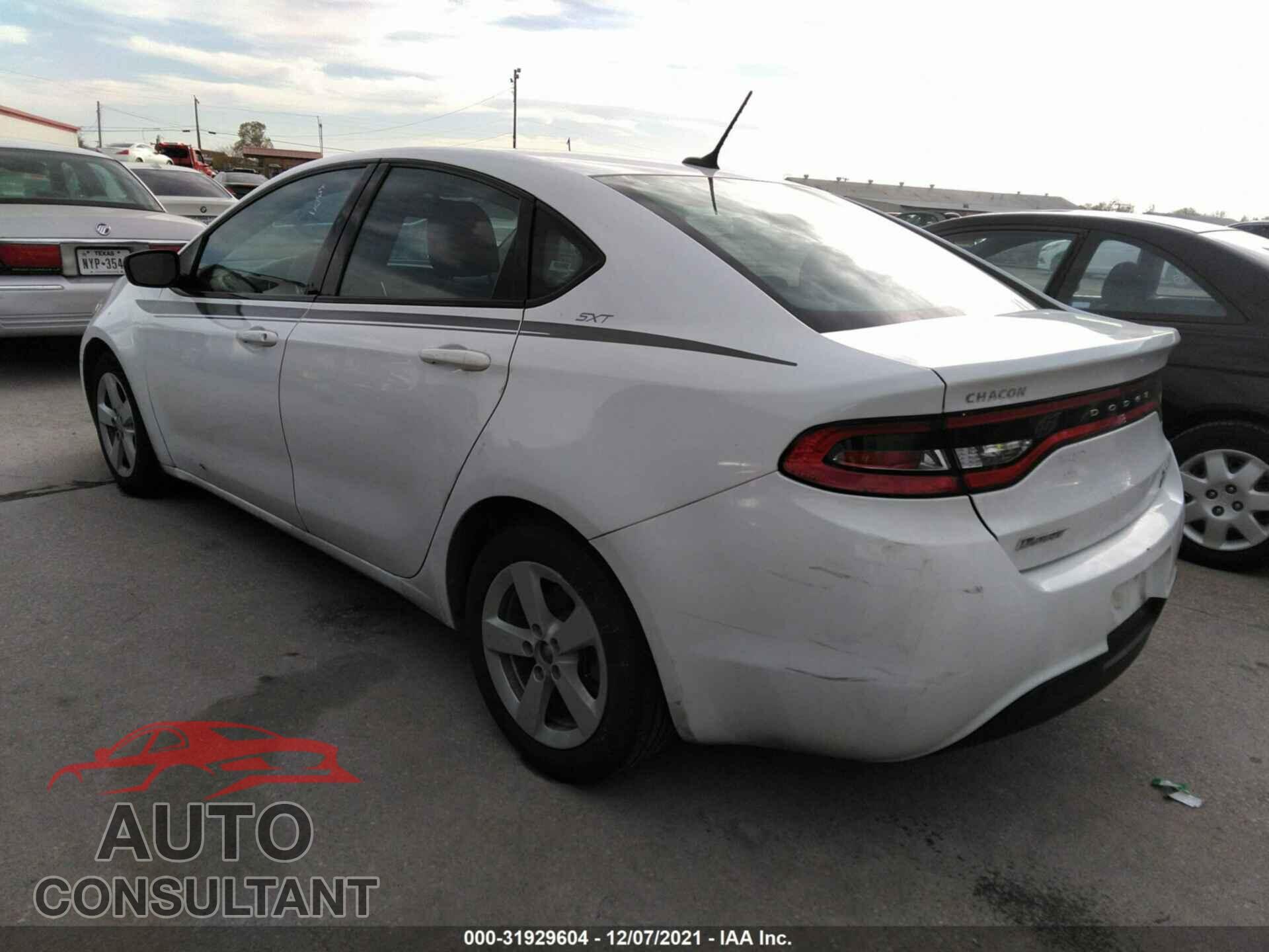 DODGE DART 2016 - 1C3CDFBA6GD652705