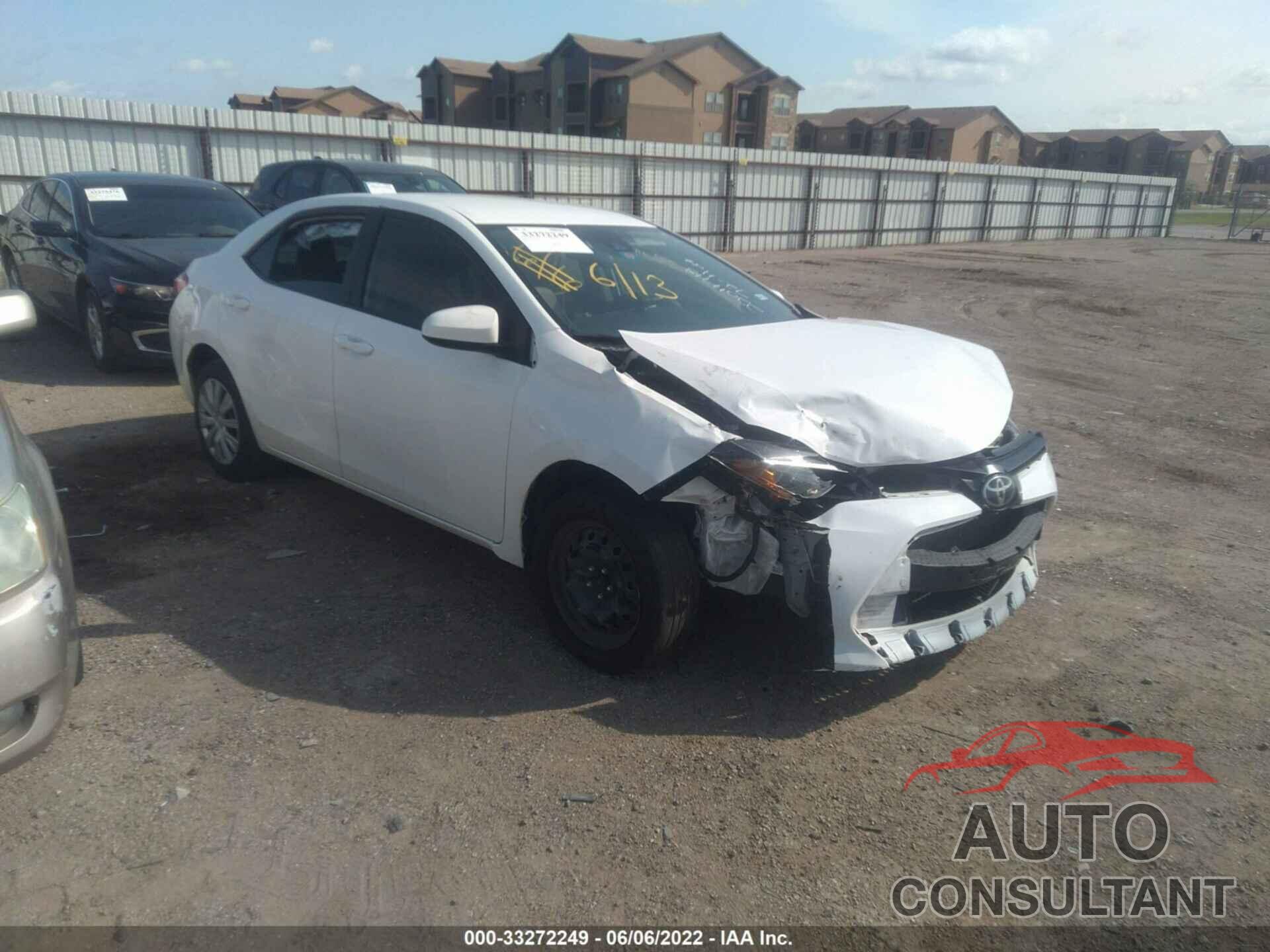 TOYOTA COROLLA 2019 - 5YFBURHE7KP882049