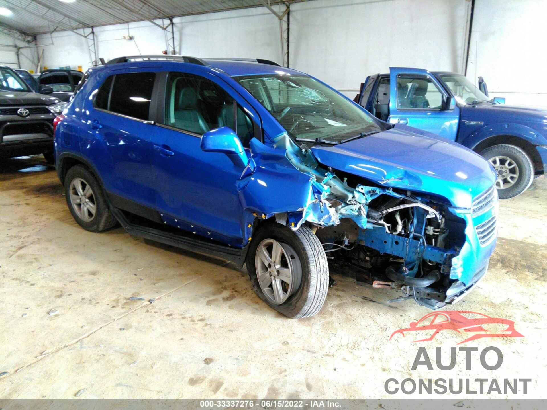 CHEVROLET TRAX 2016 - KL7CJPSB8GB538698