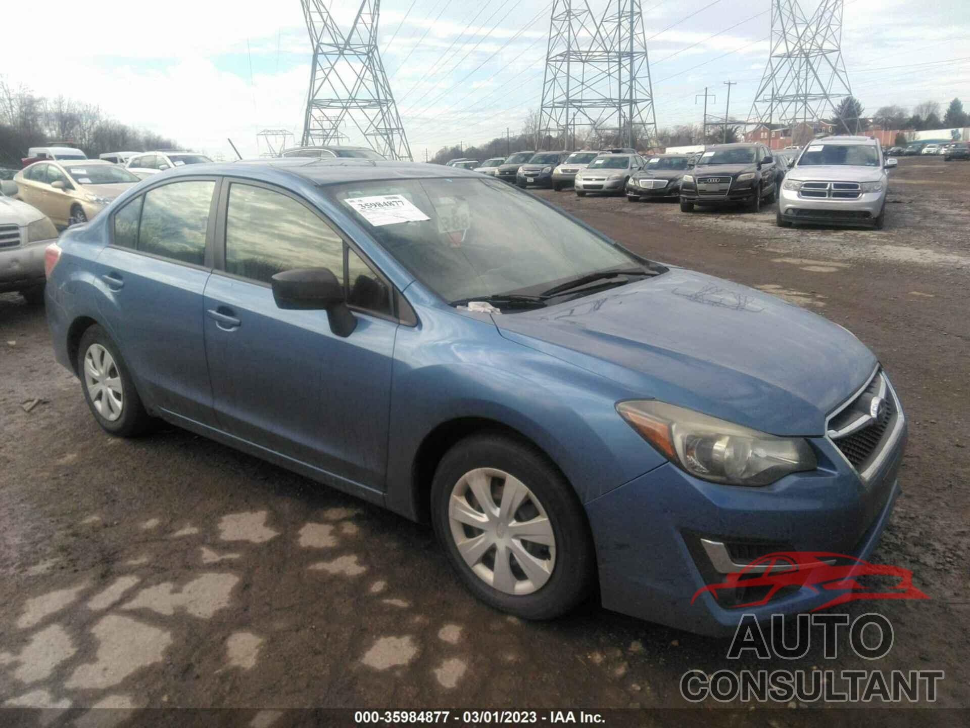 SUBARU IMPREZA SEDAN 2015 - JF1GJAA61FH014736