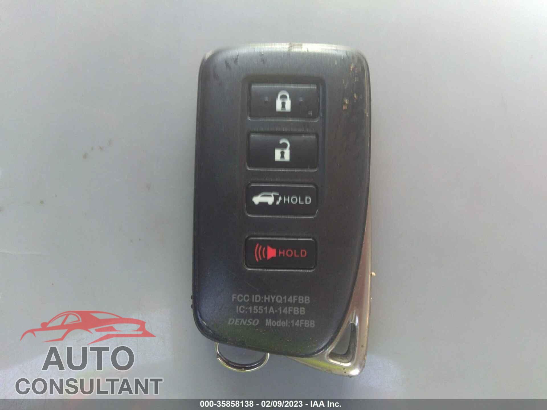 LEXUS RX 2017 - 2T2ZZMCA5HC035154