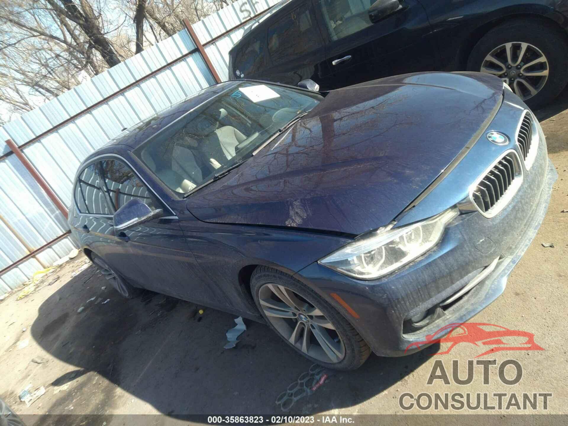 BMW 3 SERIES 2016 - WBA8B3G57GNT92145