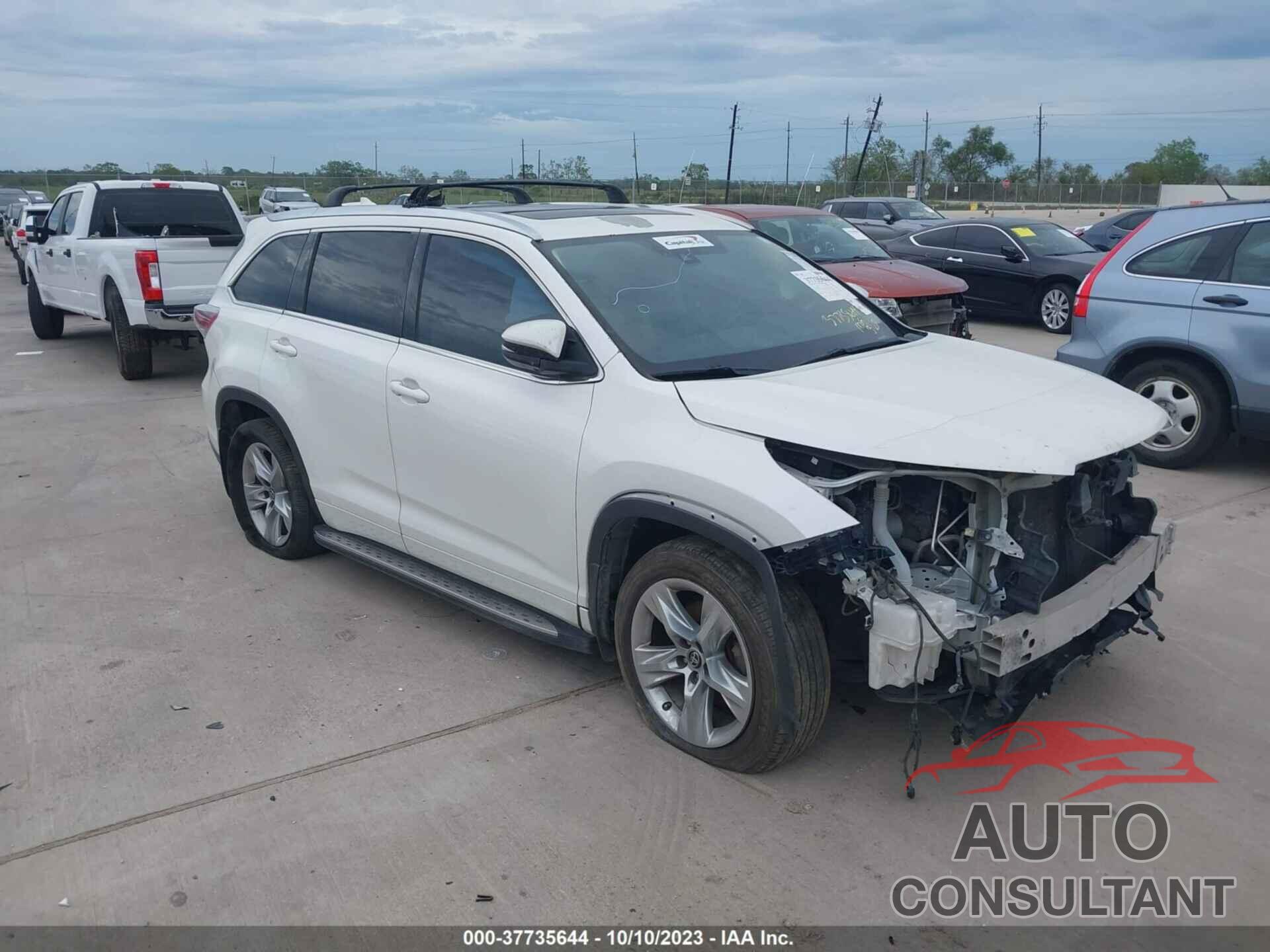 TOYOTA HIGHLANDER 2016 - 5TDDKRFH8GS229692