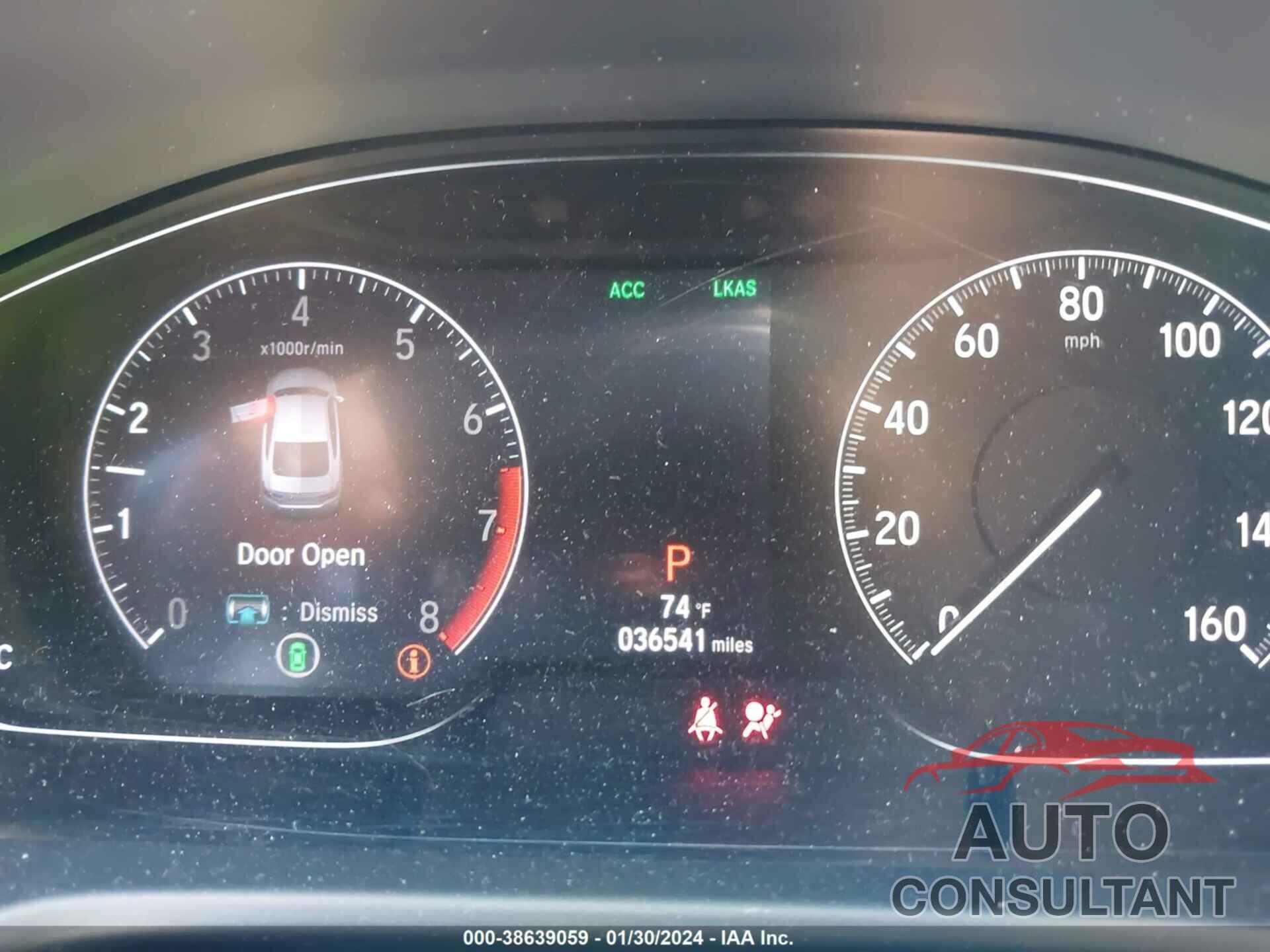 HONDA ACCORD 2018 - 1HGCV1F39JA021125