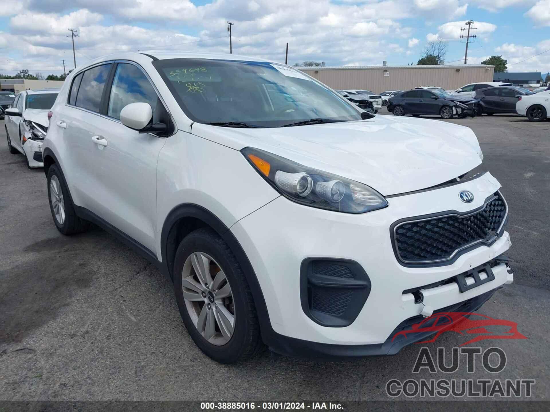 KIA SPORTAGE 2017 - KNDPM3AC4H70I3013