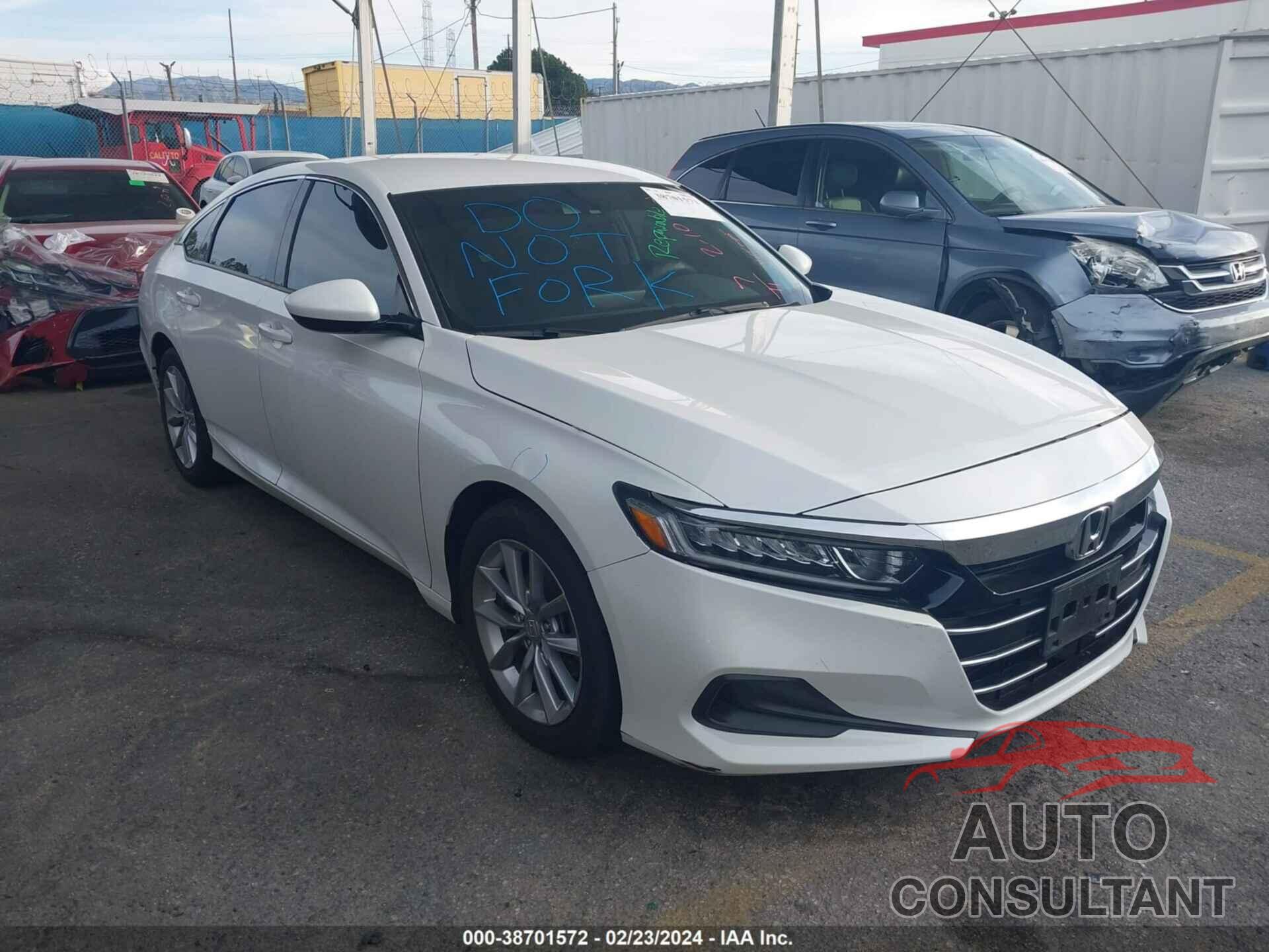 HONDA ACCORD 2021 - 1HGCV1F13MA008955