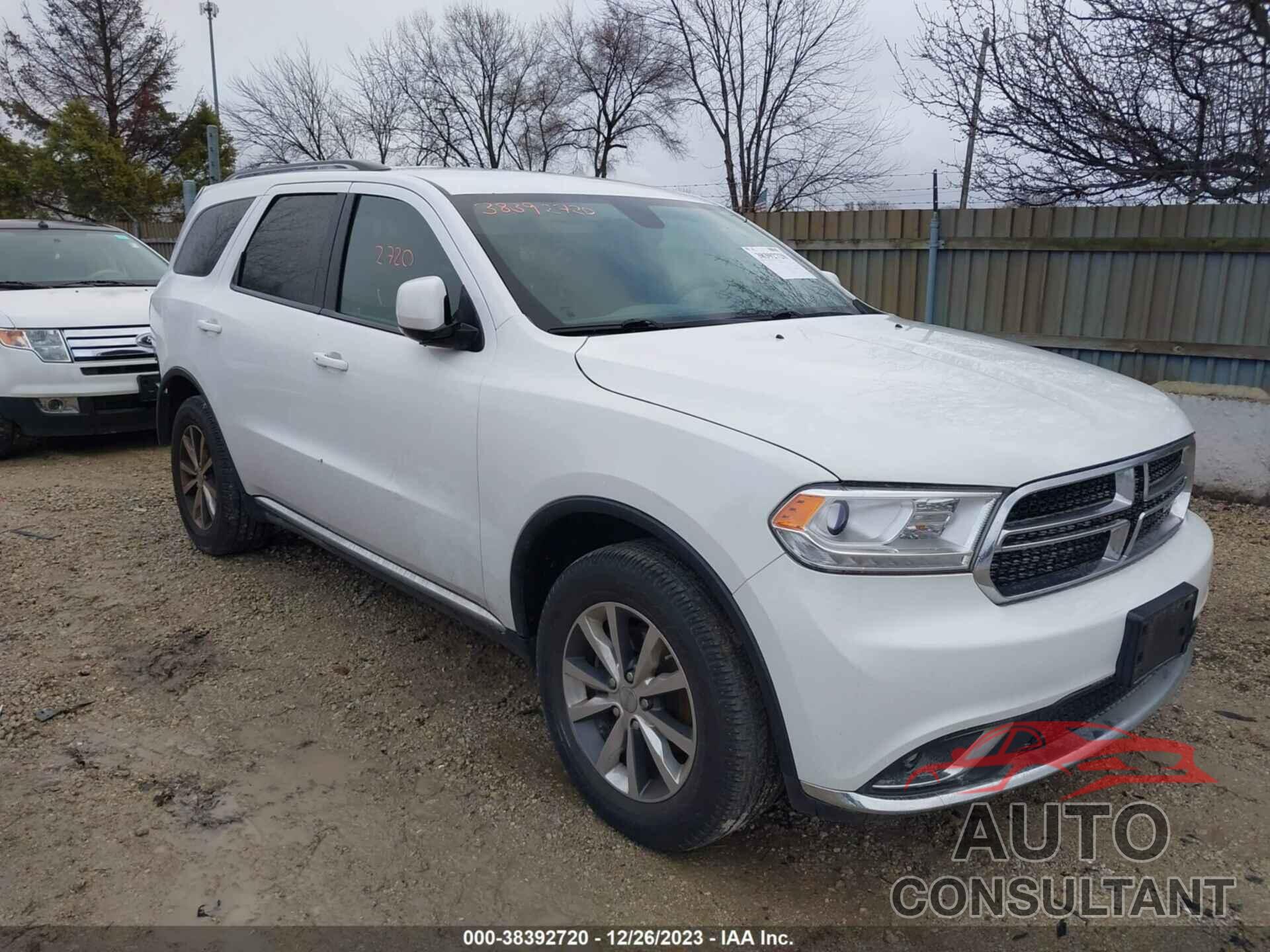 DODGE DURANGO 2016 - 1C4RDJDG9GC433091