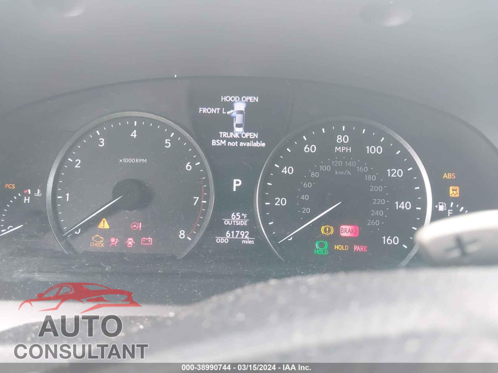 LEXUS LS 460 2017 - JTHBL5EF2H5146777