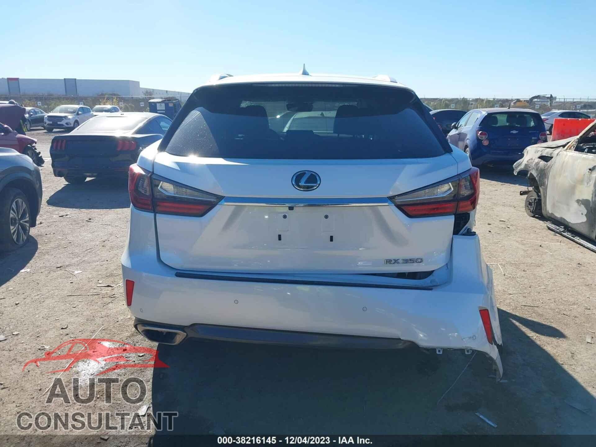 LEXUS RX 2019 - 2T2ZZMCA8KC119623