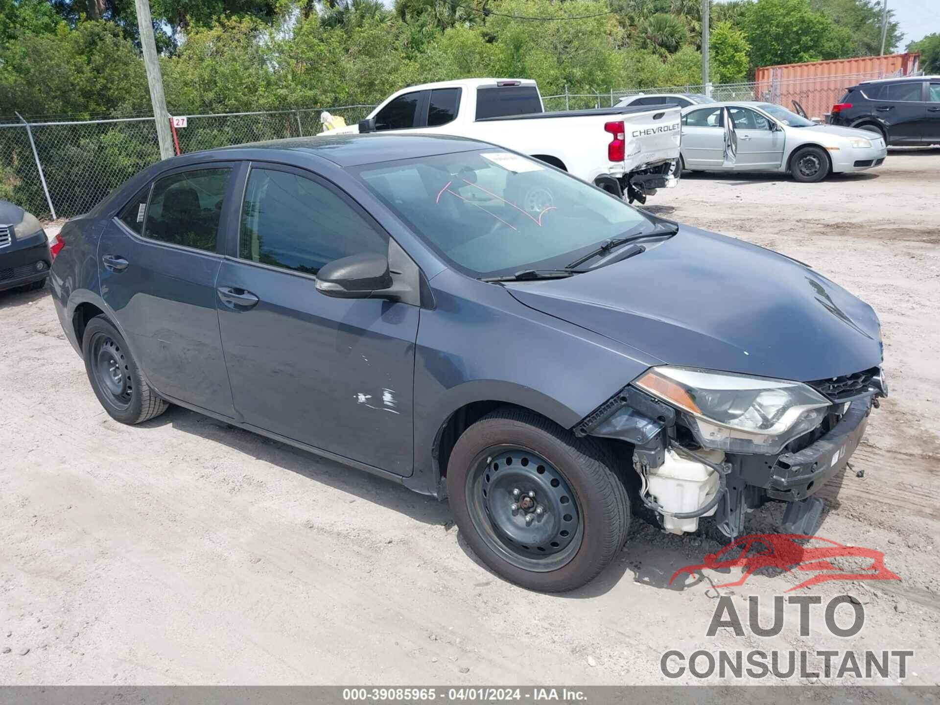 TOYOTA COROLLA 2016 - 2T1BURHE5GC533348