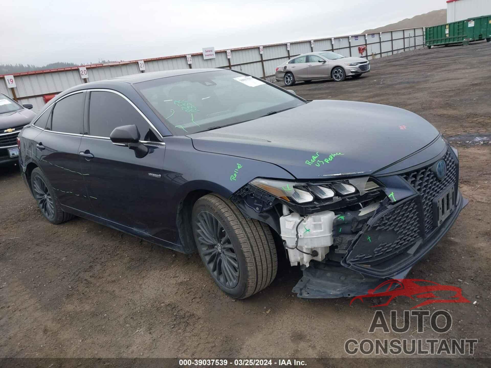 TOYOTA AVALON HYBRID 2019 - 4T1B21FB0KU002923