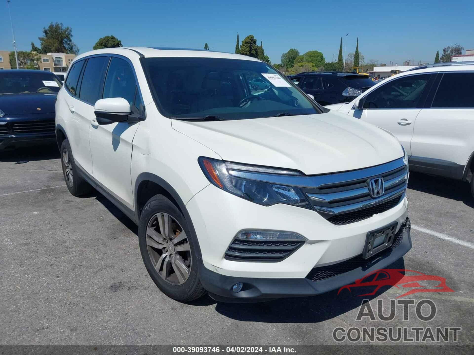 HONDA PILOT 2016 - 5FNYF5H51GB047144