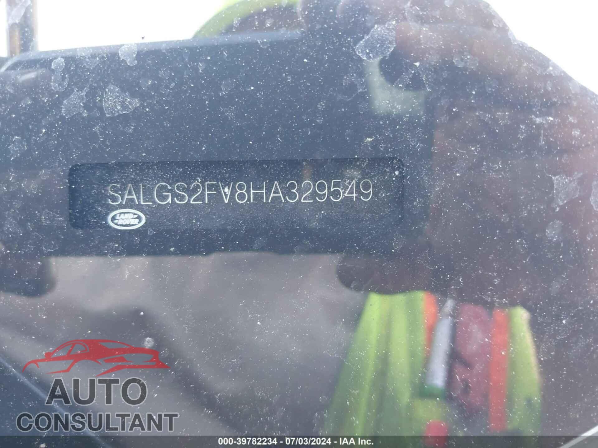 LAND ROVER RANGE ROVER 2017 - SALGS2FV8HA329549
