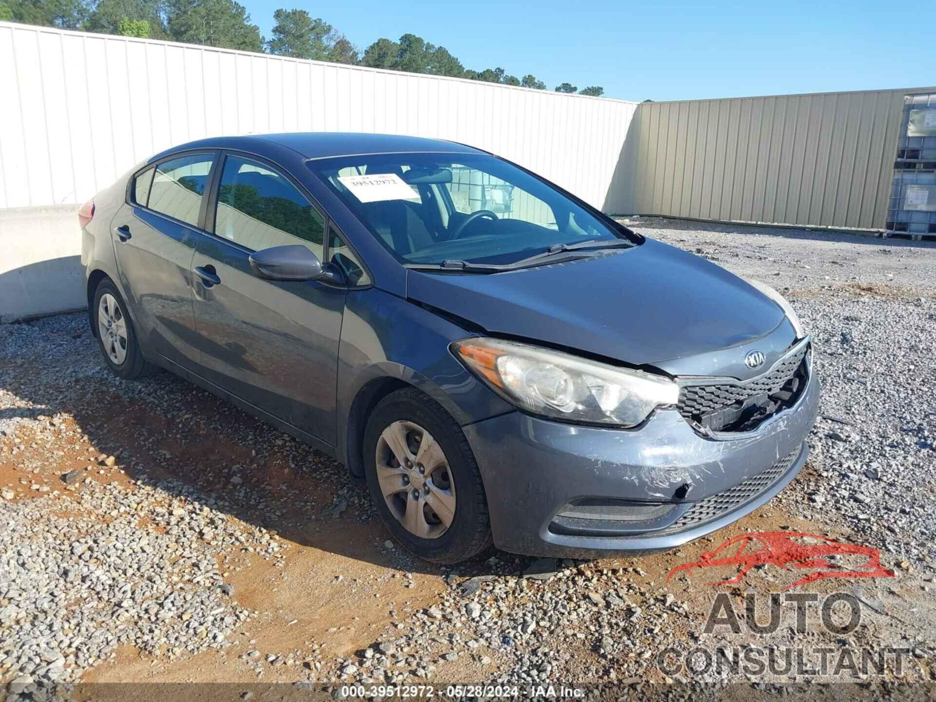 KIA FORTE 2016 - KNAFK4A66G5588561