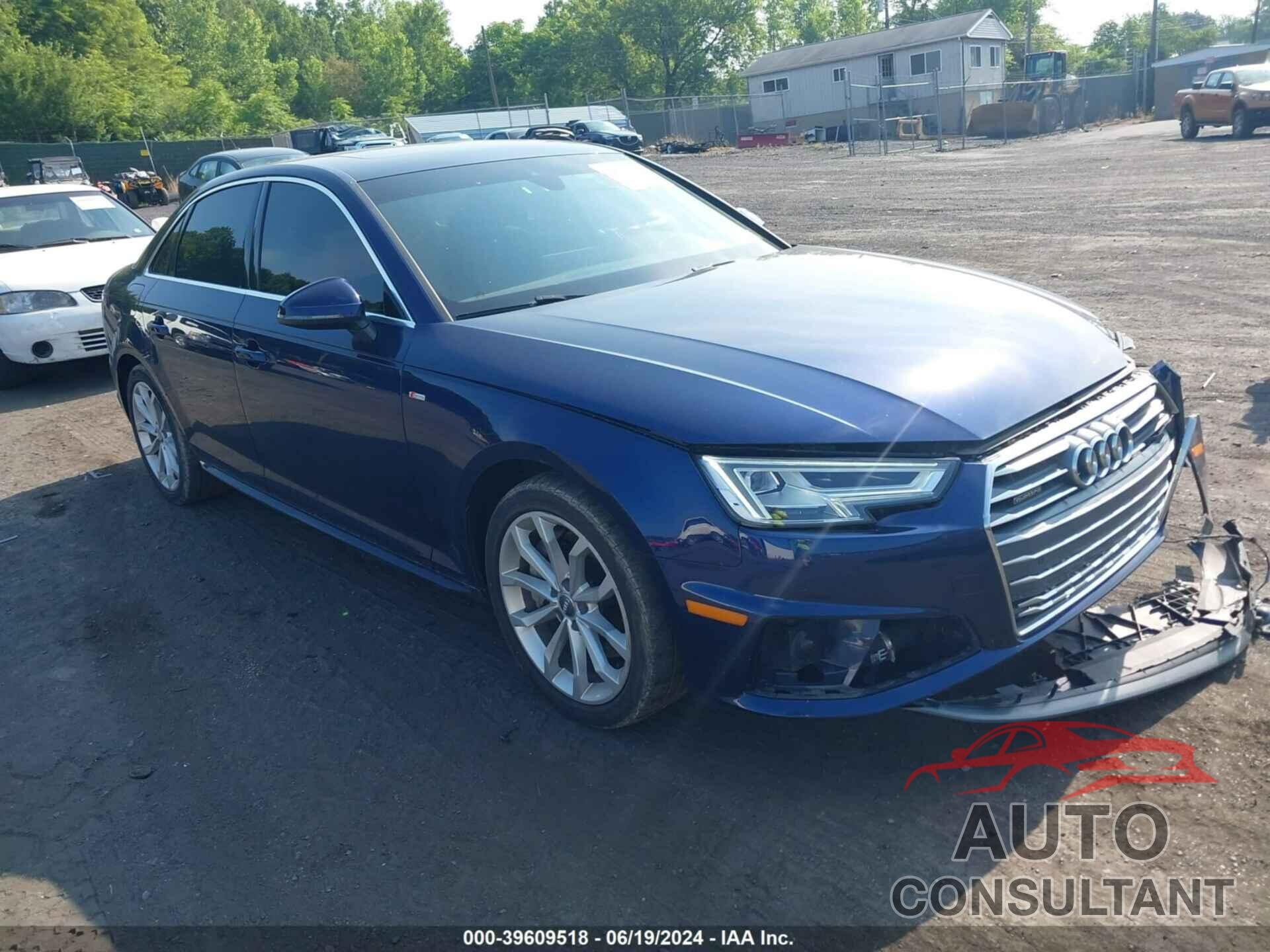 AUDI A4 2019 - WAUENAF4XKA046954