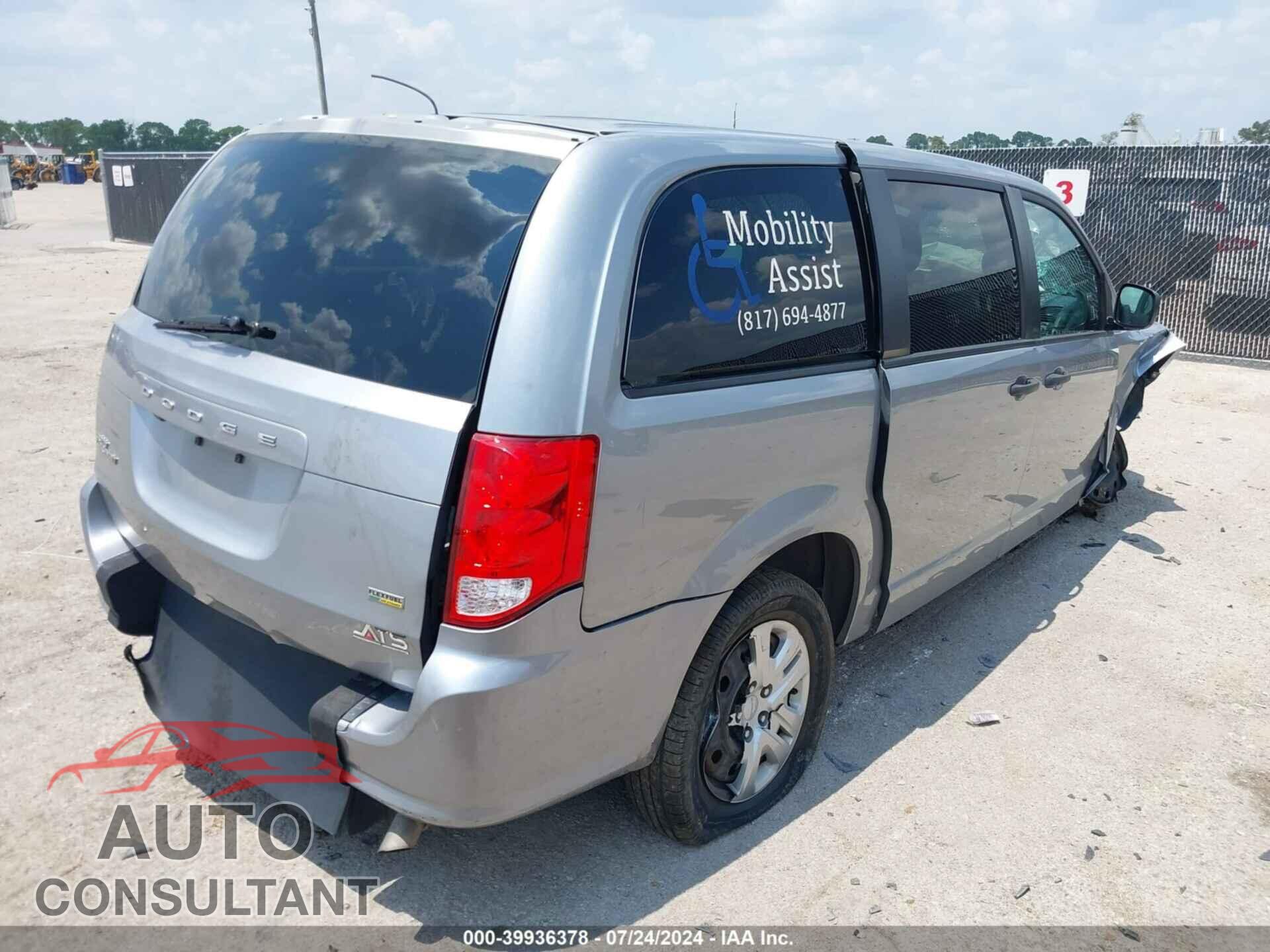 DODGE GRAND CARAVAN 2019 - 2C4RDGBG6KR793473