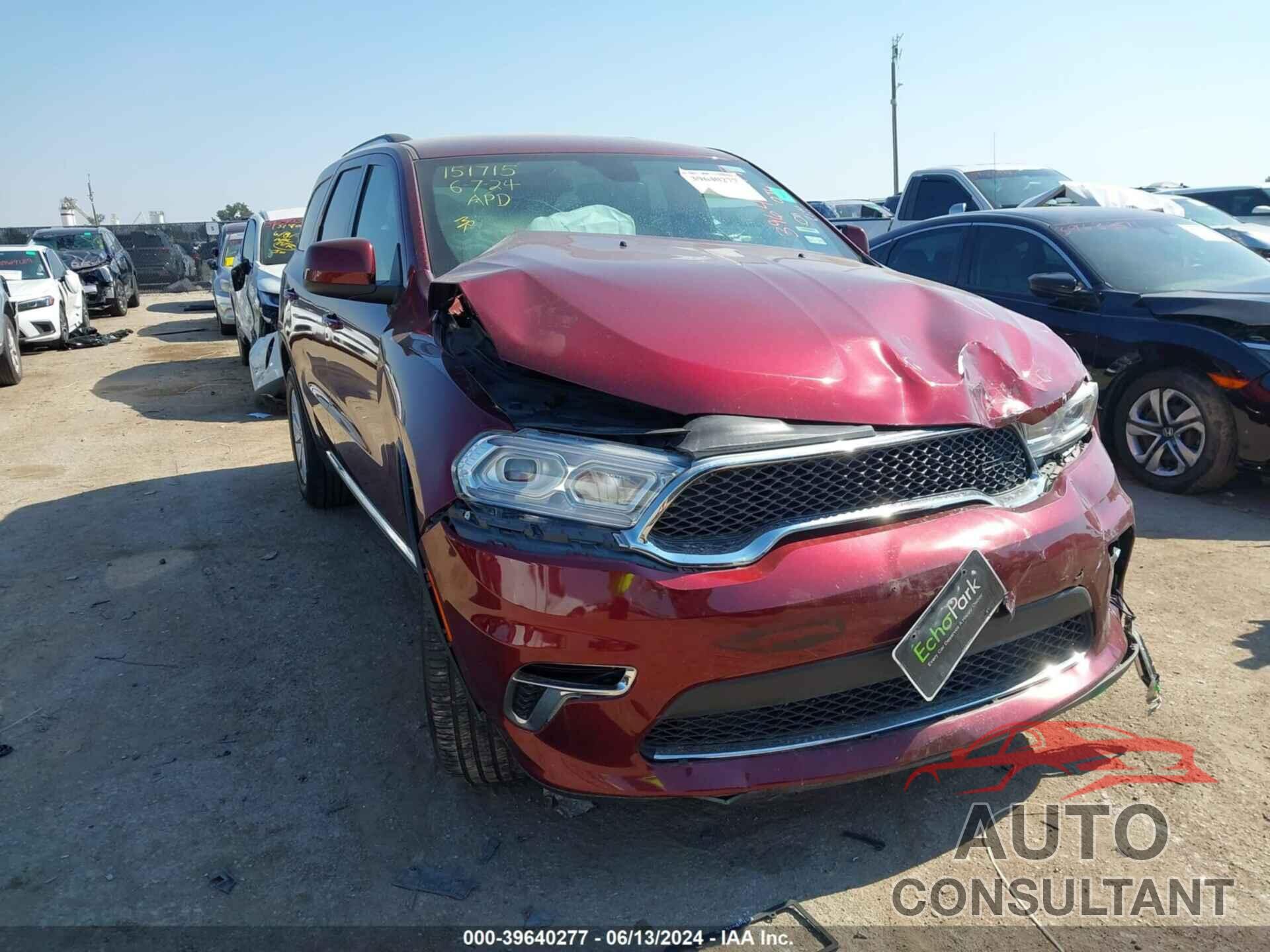 DODGE DURANGO 2021 - 1C4RDHAG5MC553821
