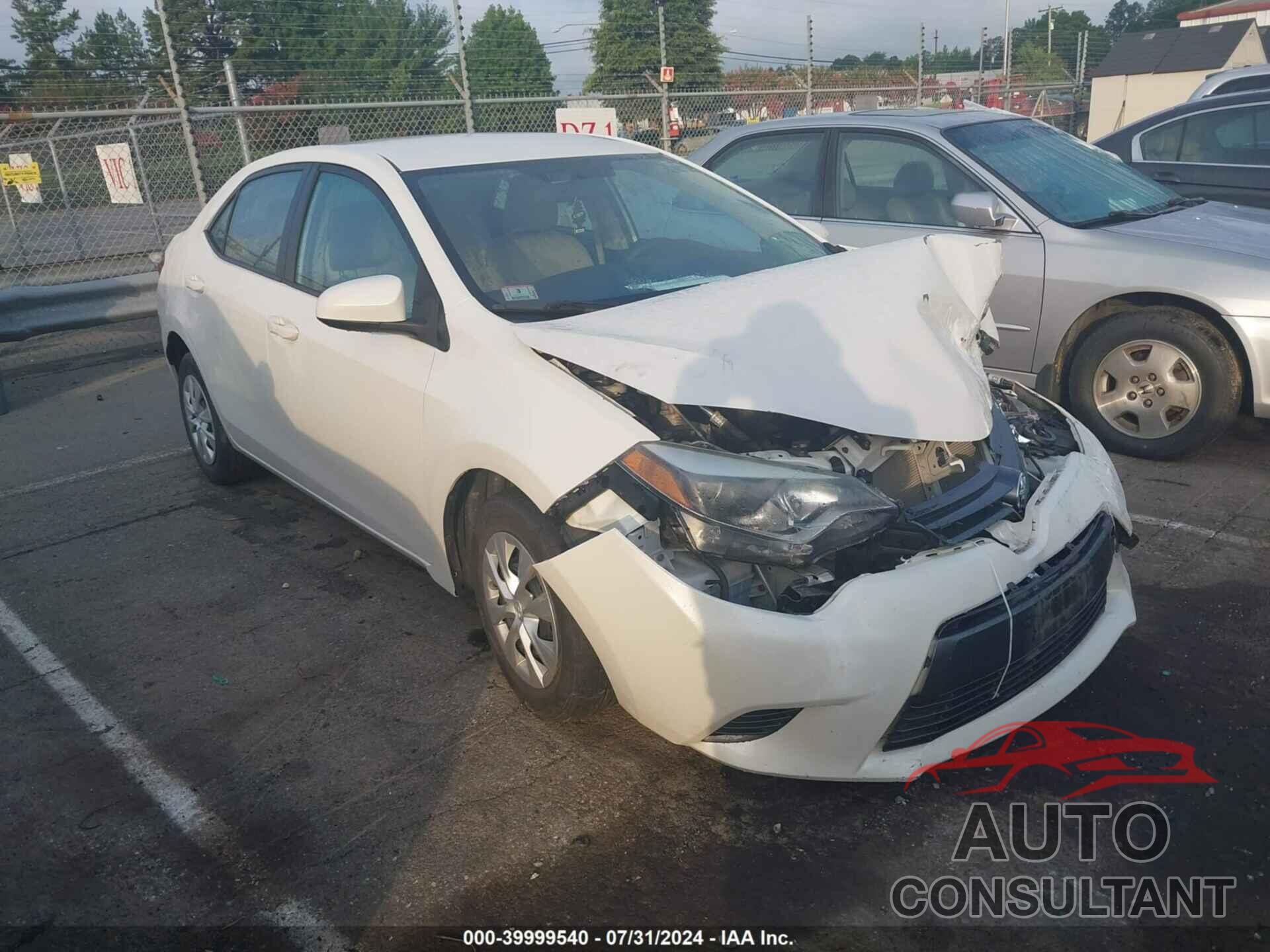 TOYOTA COROLLA 2016 - 5YFBPRHE2GP410971