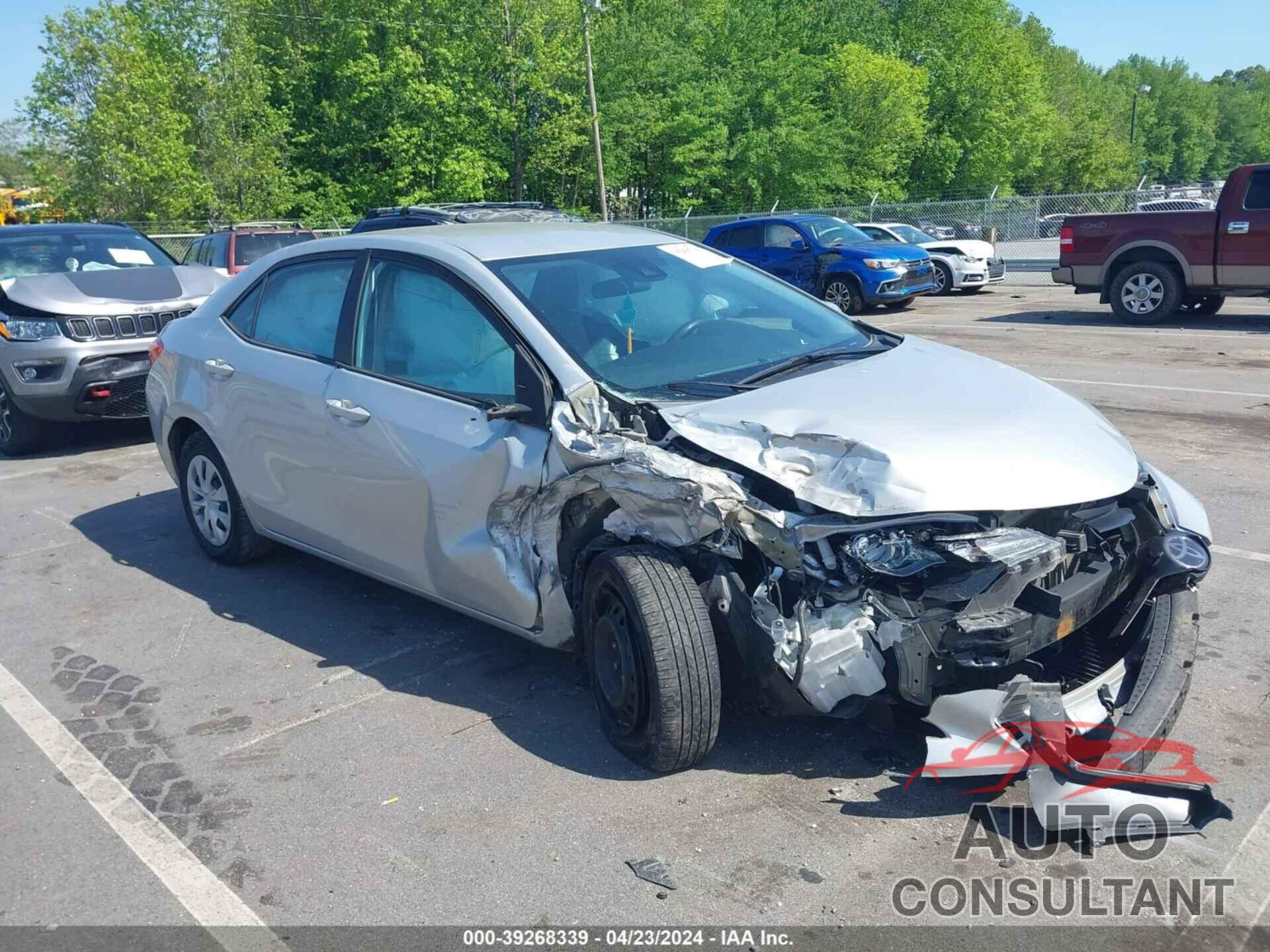 TOYOTA COROLLA 2019 - 5YFBURHE7KP871956