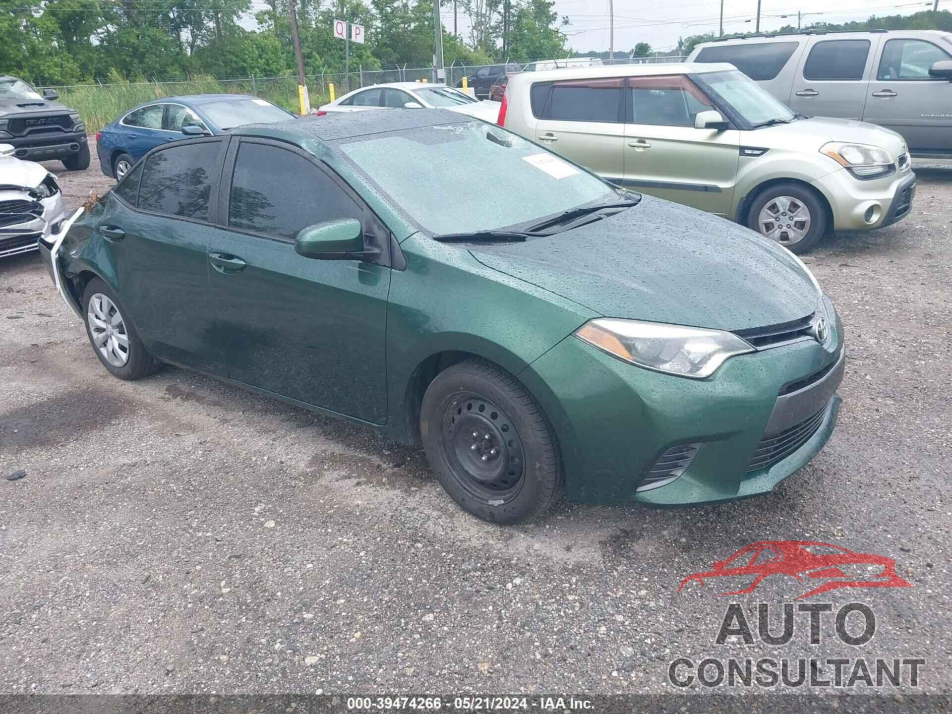 TOYOTA COROLLA 2016 - 2T1BURHE1GC678354