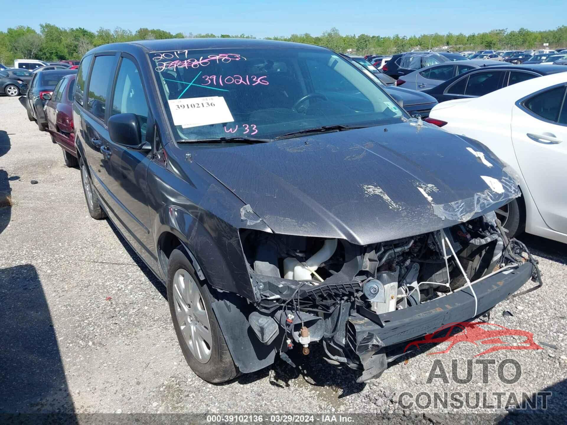 DODGE GRAND CARAVAN 2017 - 2C4RDGBG0HR844085