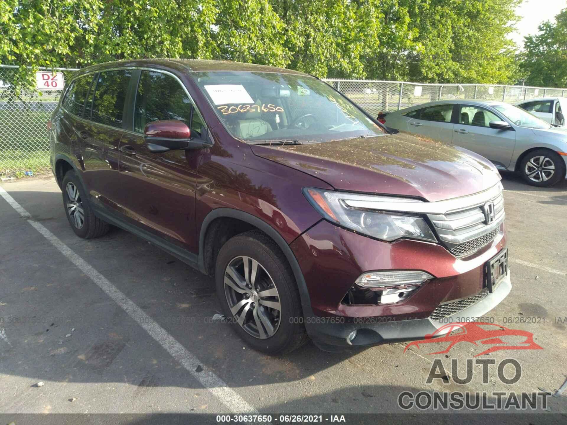 HONDA PILOT 2017 - 5FNYF6H57HB042277