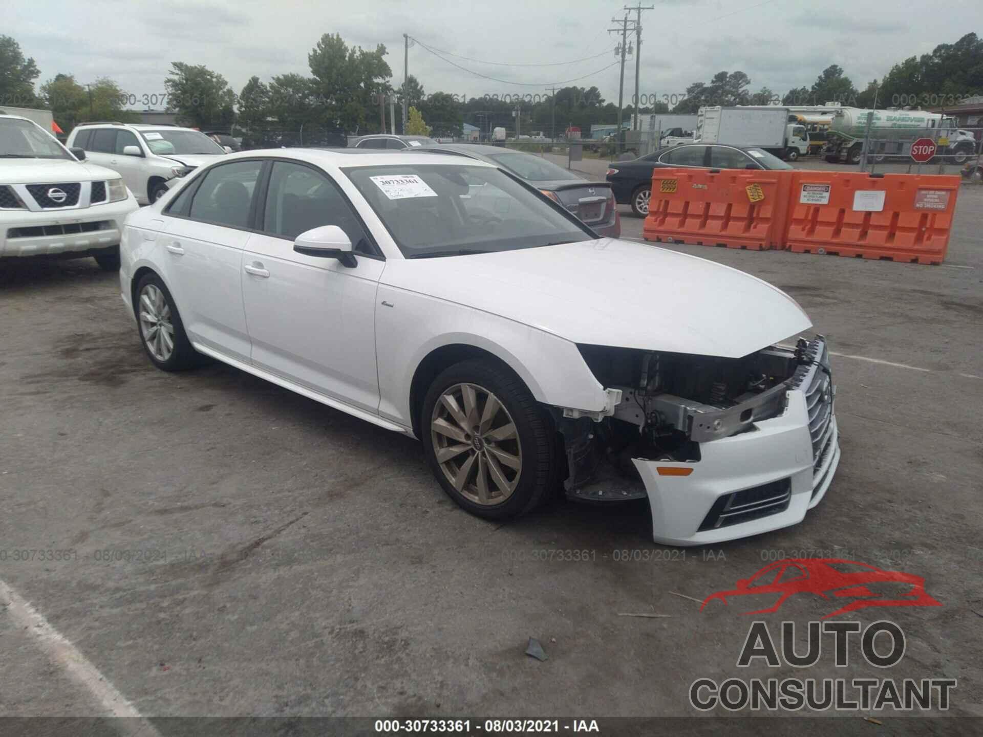 AUDI A4 2018 - WAUKMAF44JA068193