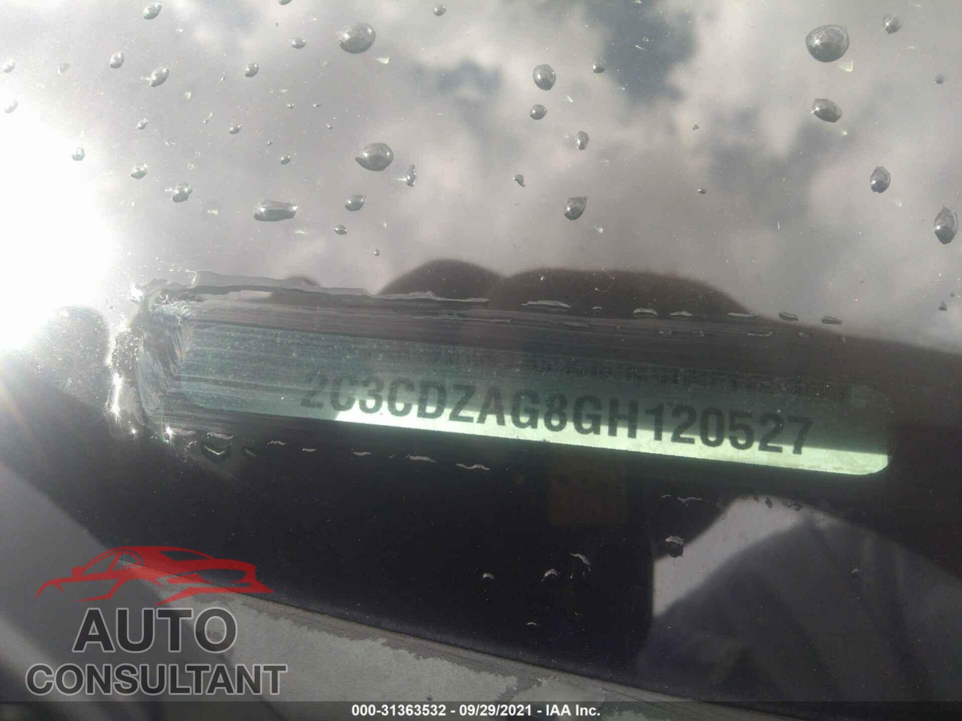 DODGE CHALLENGER 2016 - 2C3CDZAG8GH120527