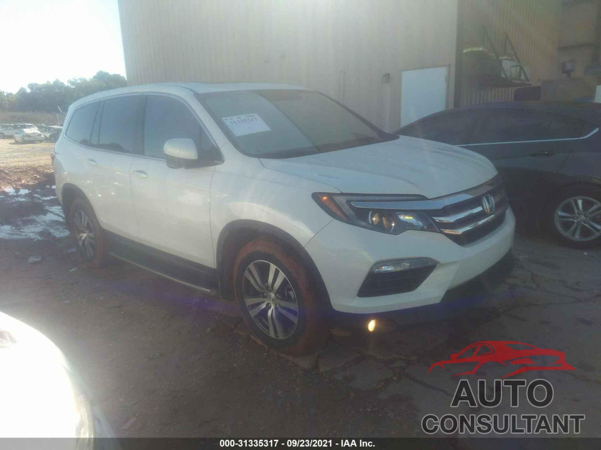 HONDA PILOT 2017 - 5FNYF5H56HB024119