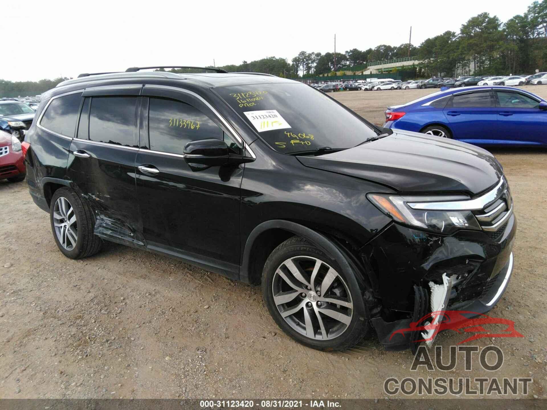 HONDA PILOT 2016 - 5FNYF6H96GB123062