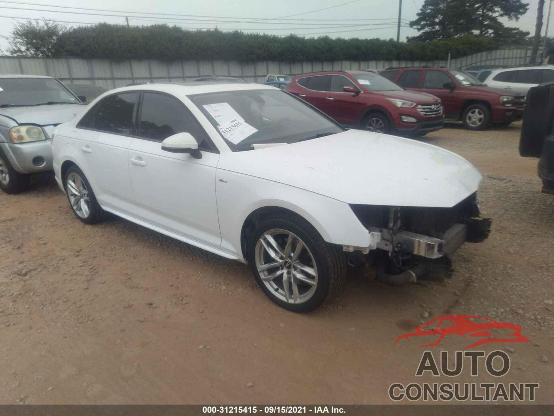 AUDI A4 2017 - WAUKMAF48HN059872