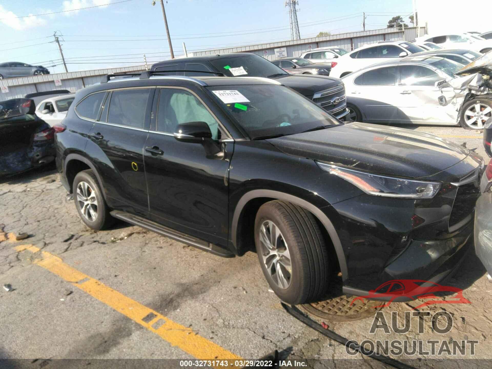 TOYOTA HIGHLANDER 2021 - 5TDGZRAH7MS085502