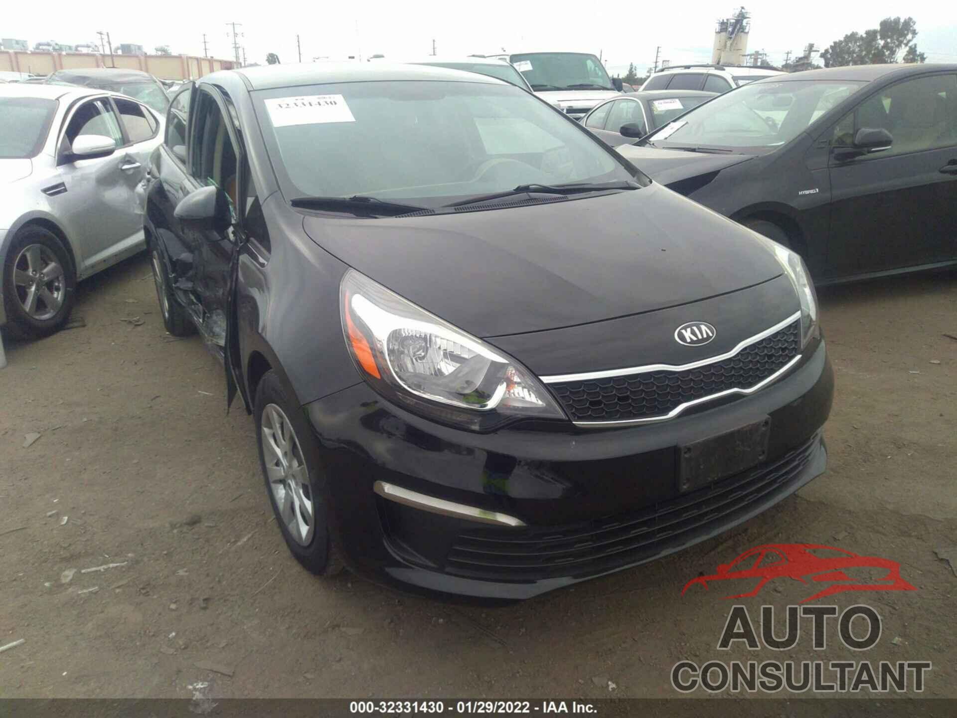 KIA RIO 2017 - KNADN4A38H6040416